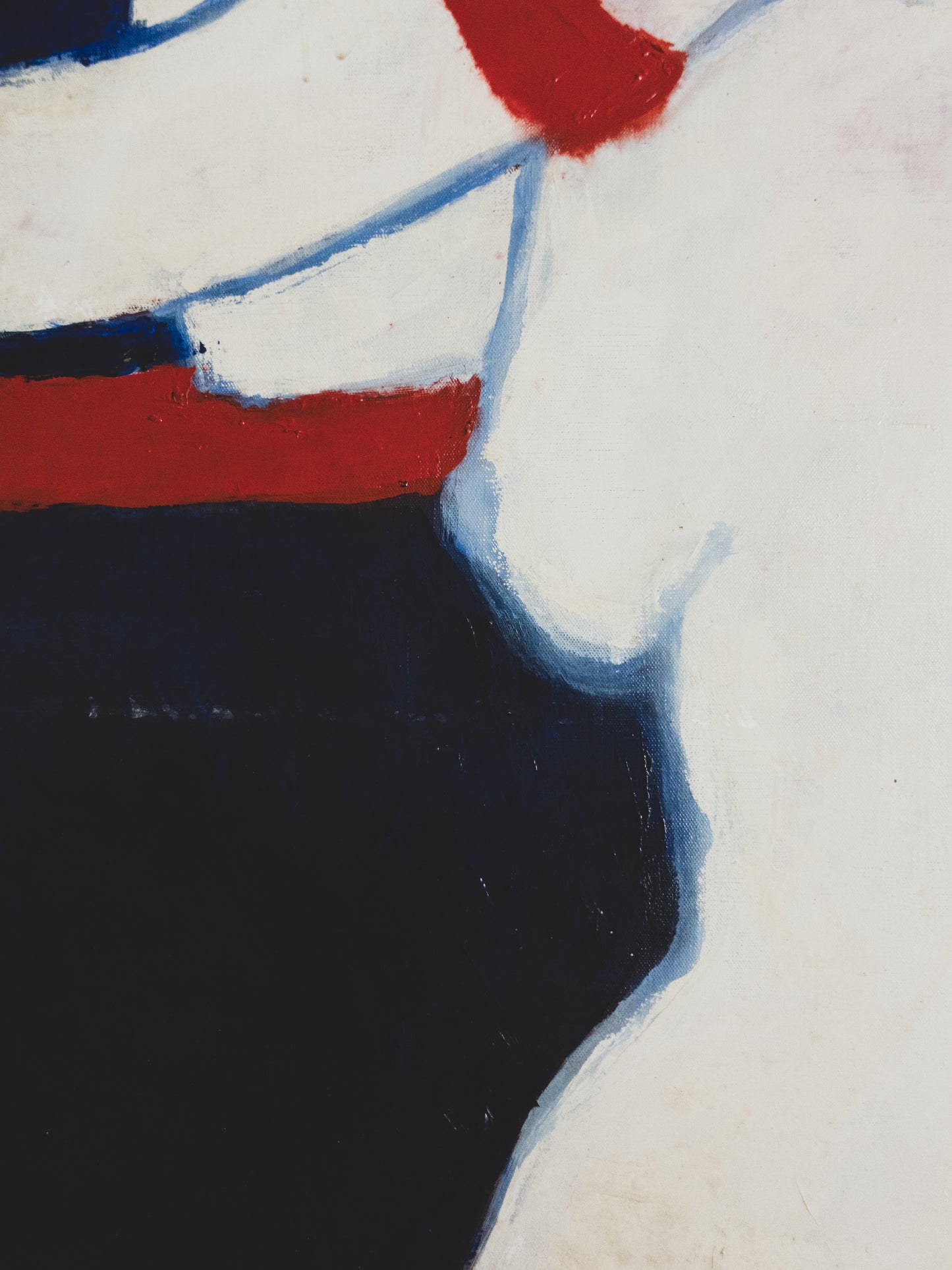 Large Mid Century Abstract Nude - Oil on Canvas