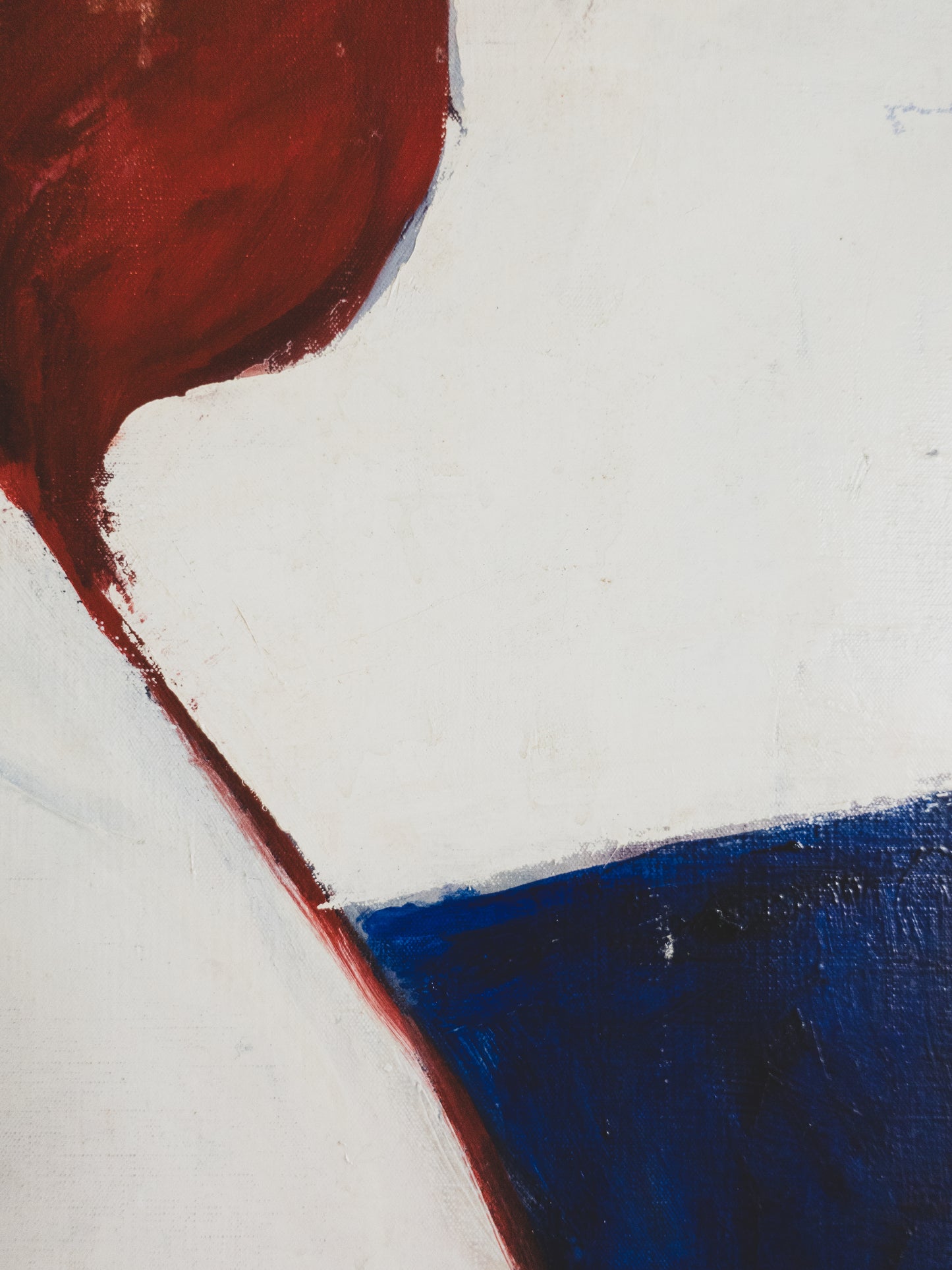 Large Mid Century Abstract Nude - Oil on Canvas