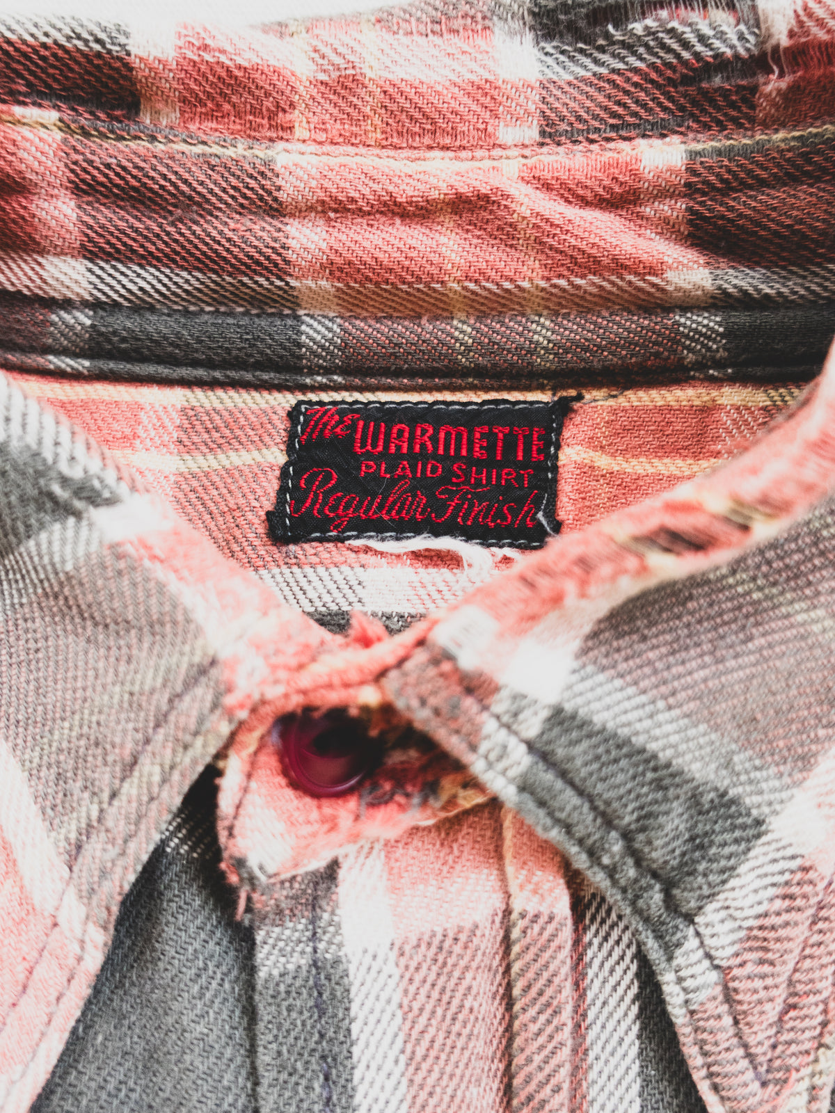 1940's Rare Beautifully Faded Cotton Flannel - M