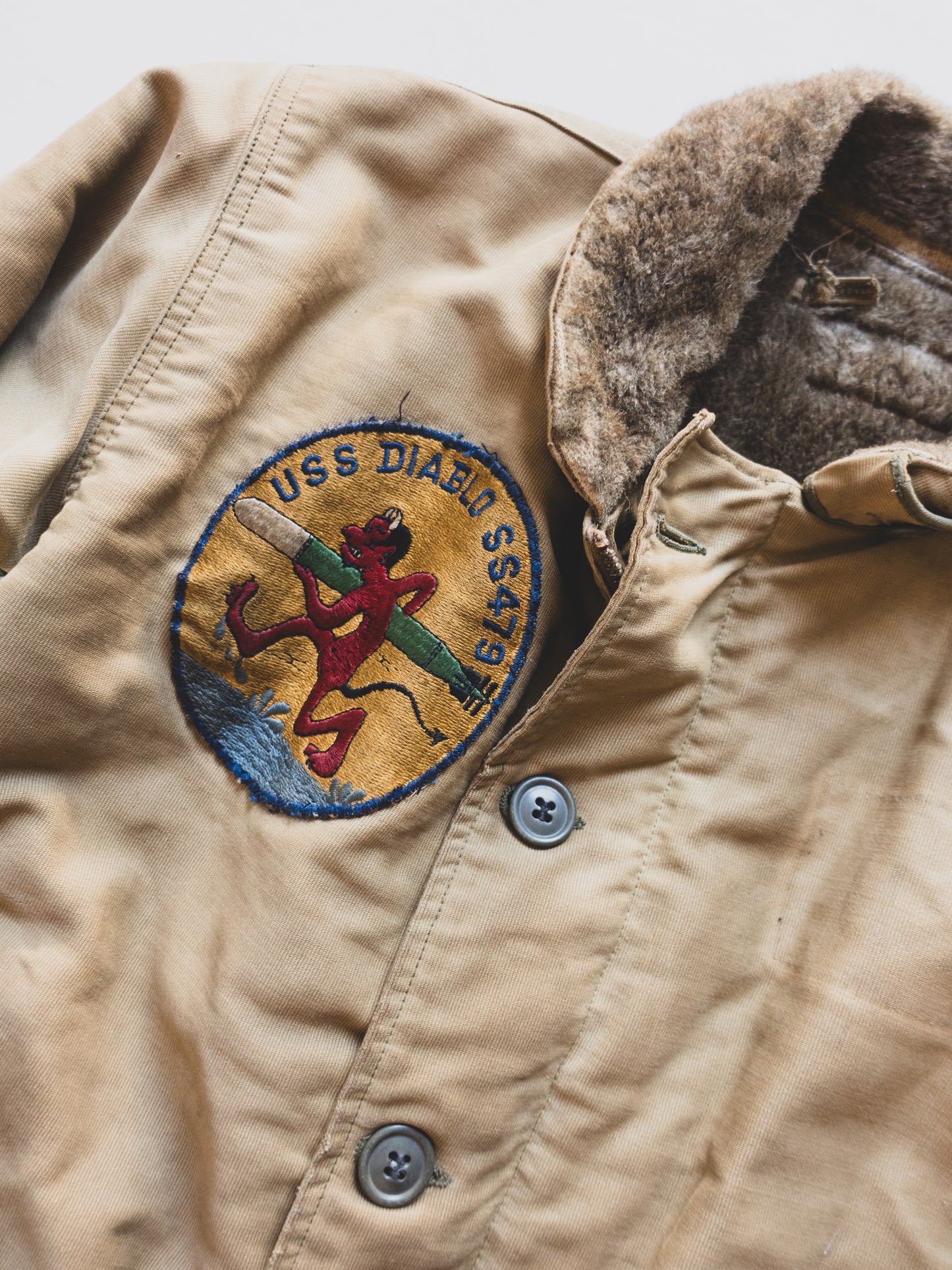 1940’s Rare " USS Diablo " USN Deck Jacket - M