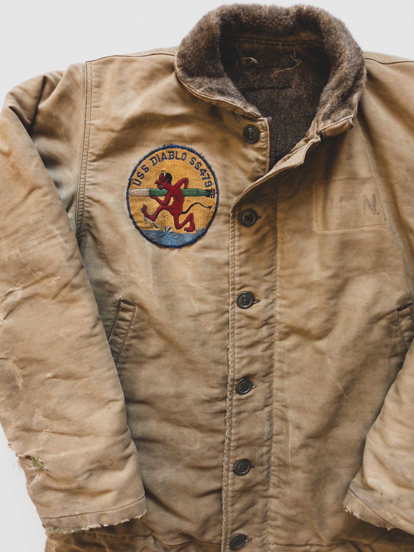 1940’s Rare " USS Diablo " USN Deck Jacket - M
