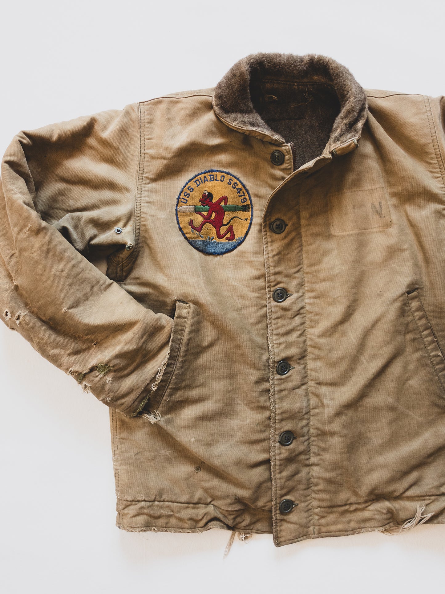 1940’s Rare " USS Diablo " USN Deck Jacket - M