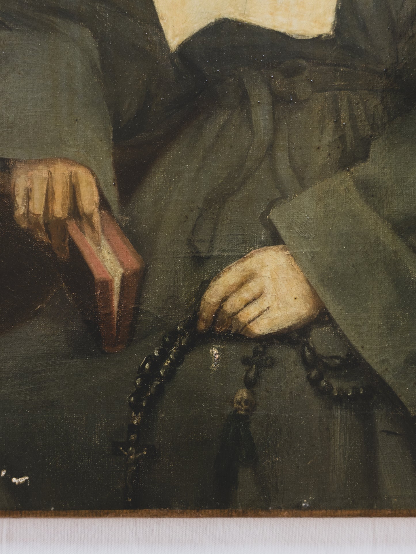 19th c. Memento Mori Nun Painting