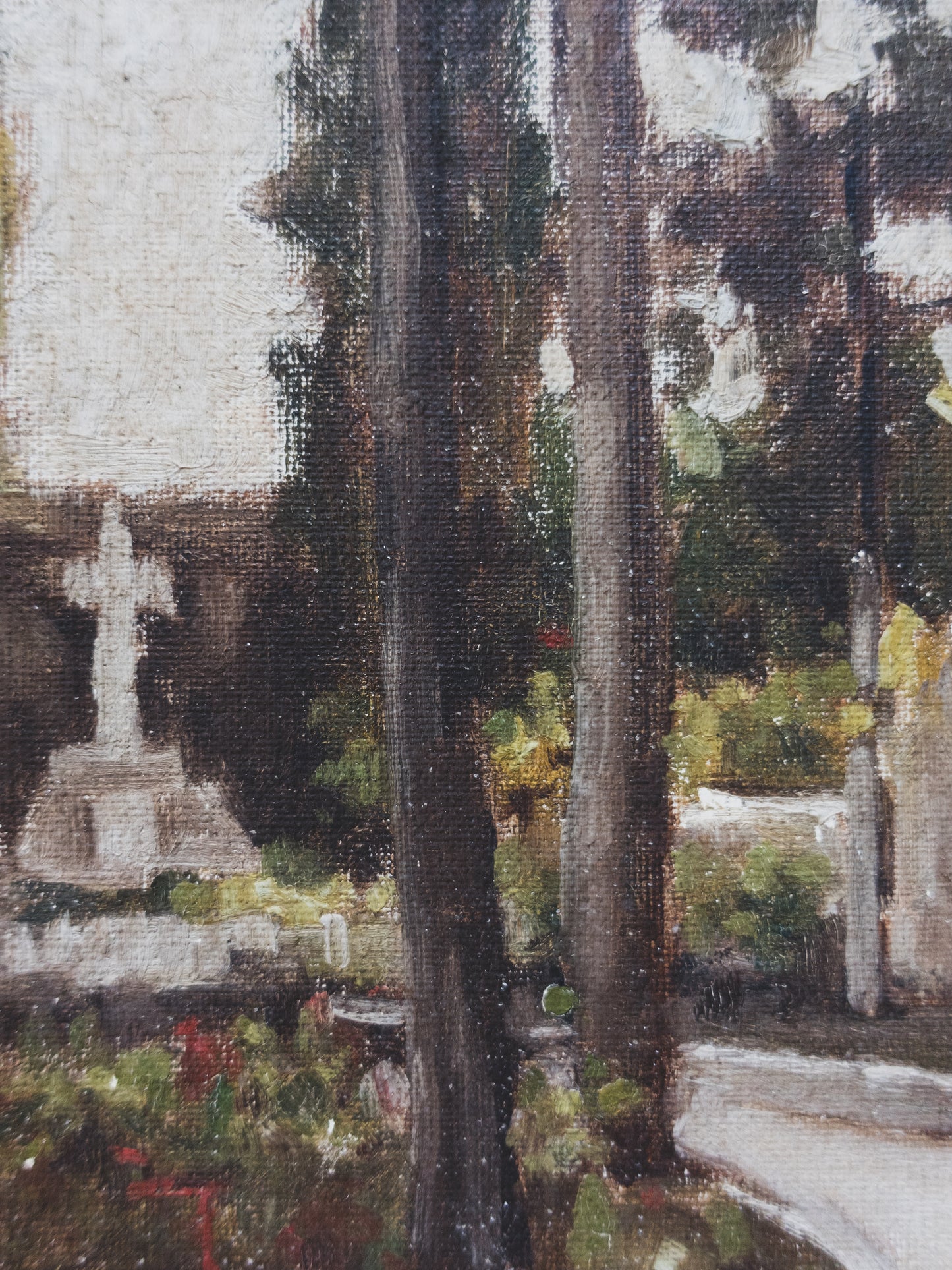 1930's Cemetery Painting