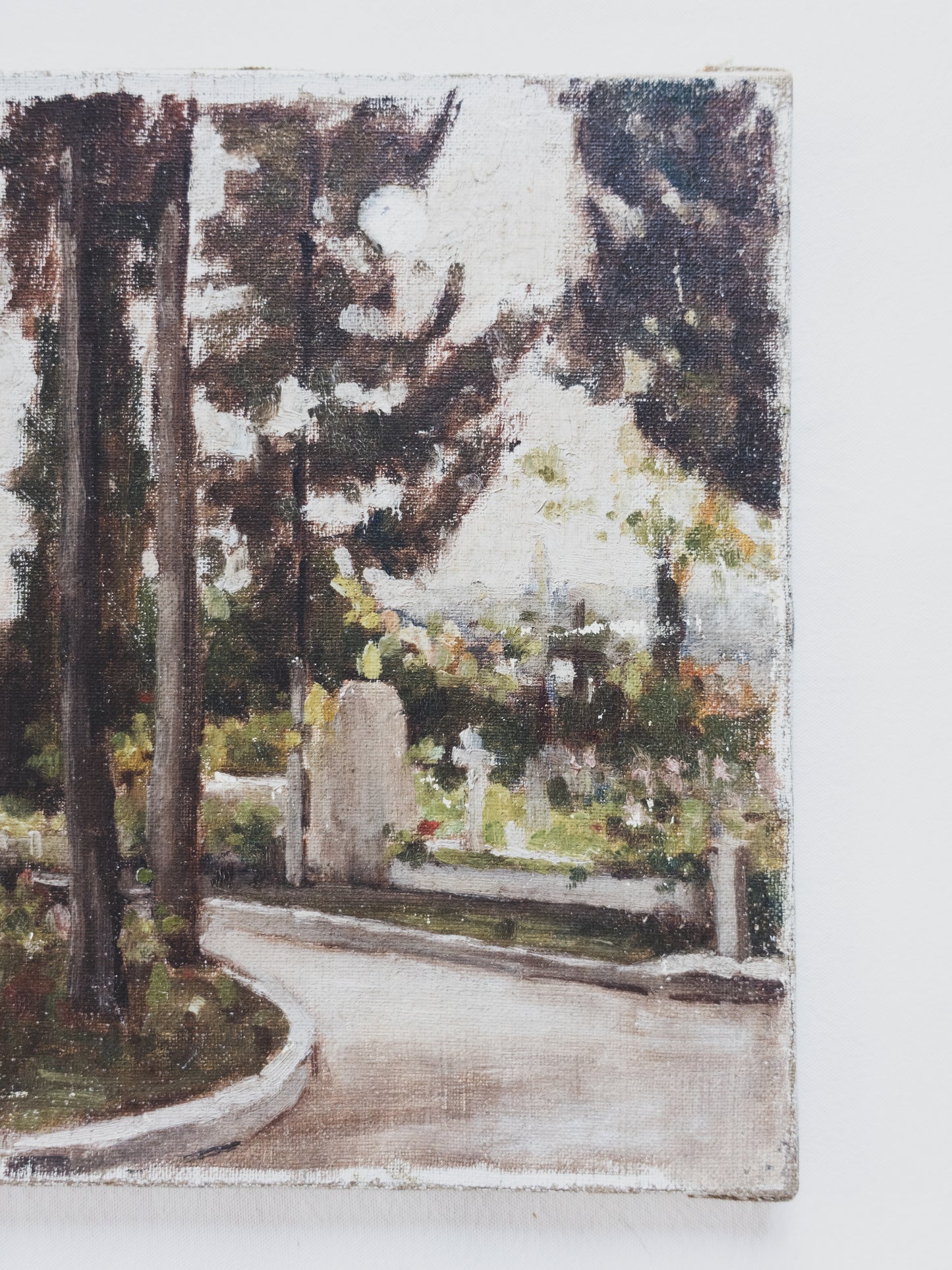 1930's Cemetery Painting