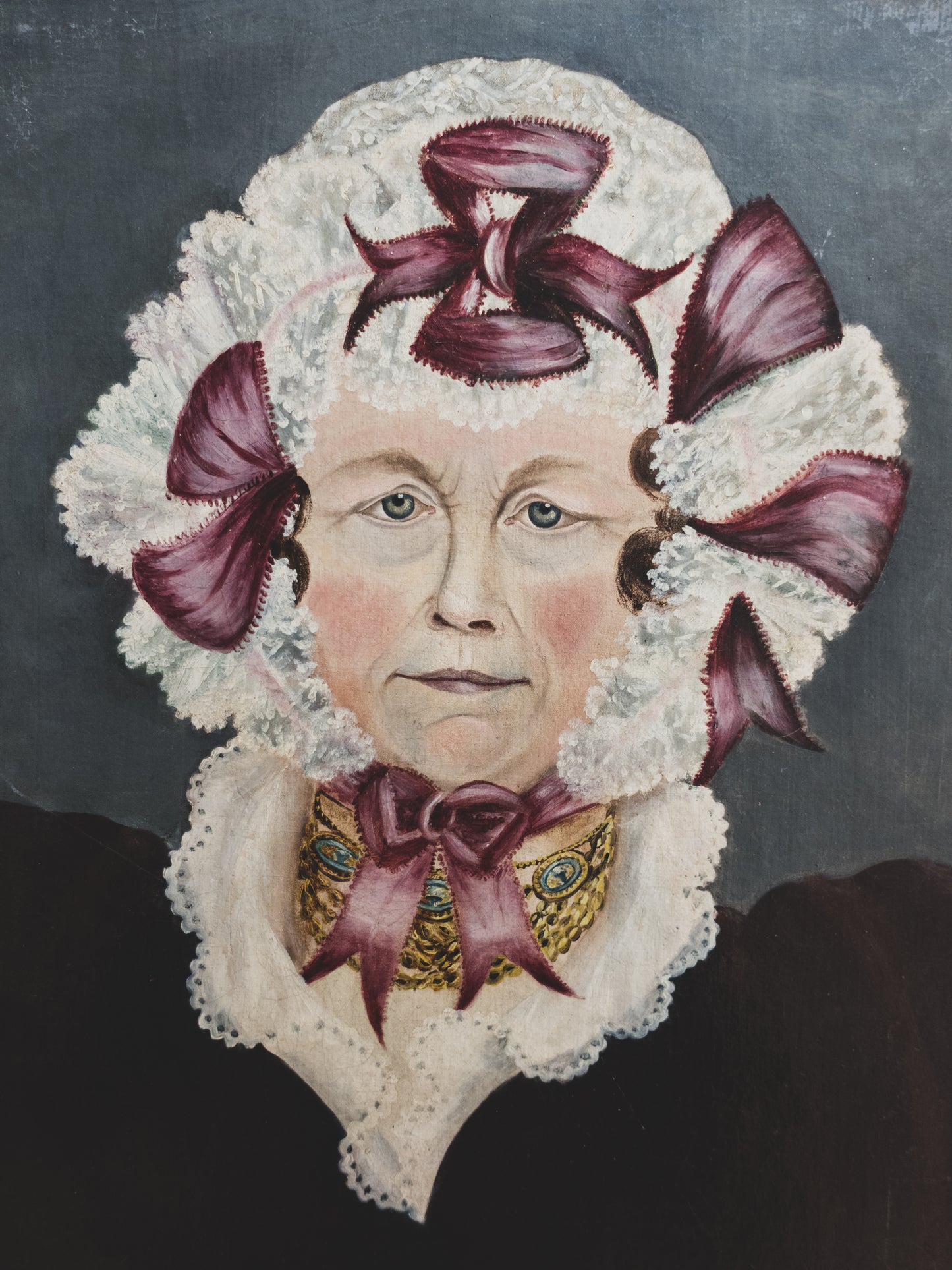 Early 19th c. Folk Art Portrait