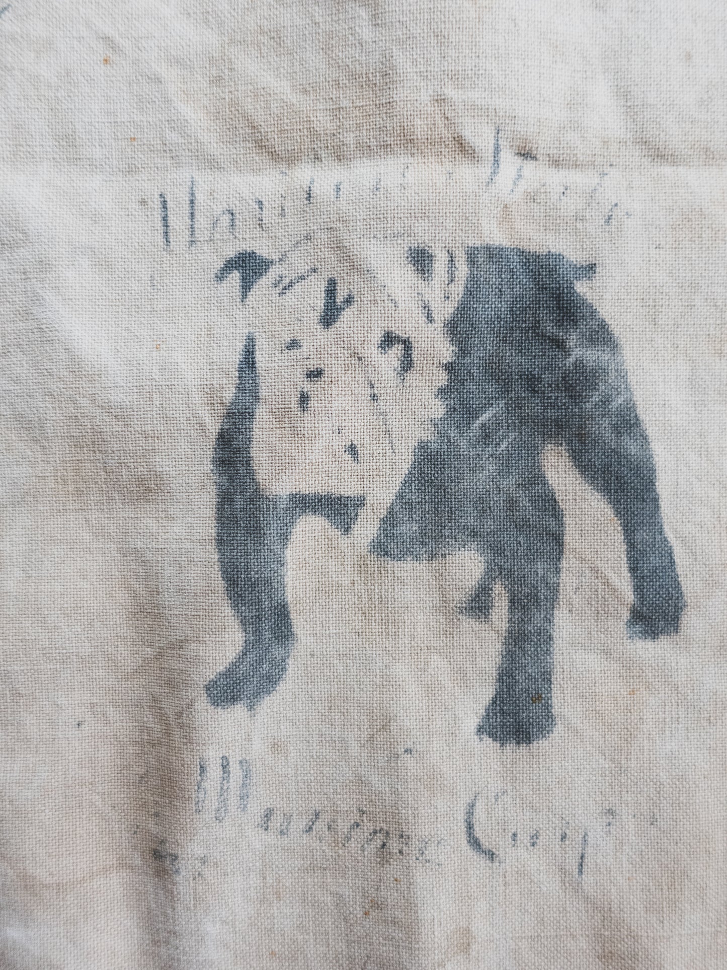 1940's Hand Painted USMC Duffle Bag