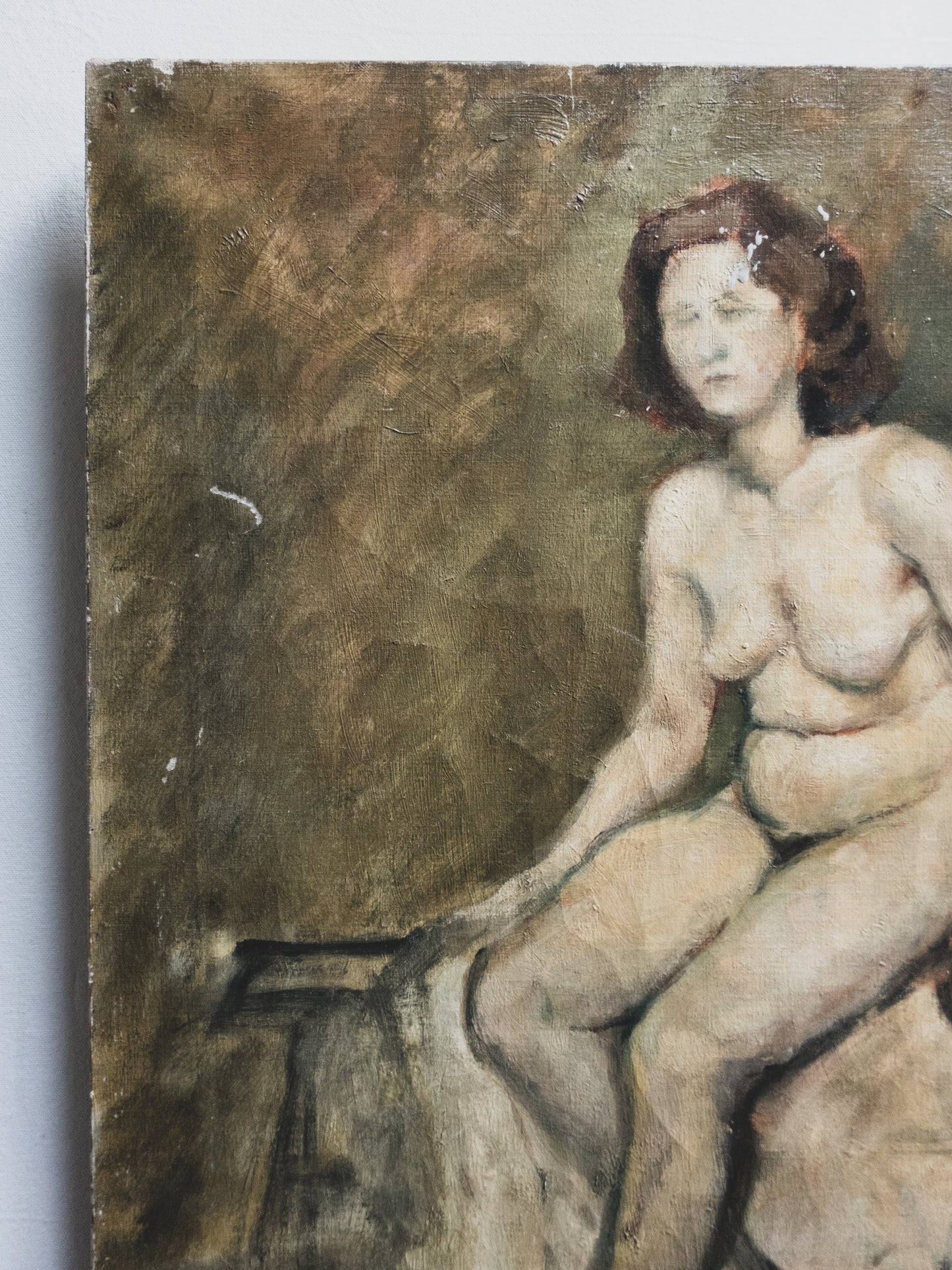 1940's Nude Study Oil Painting