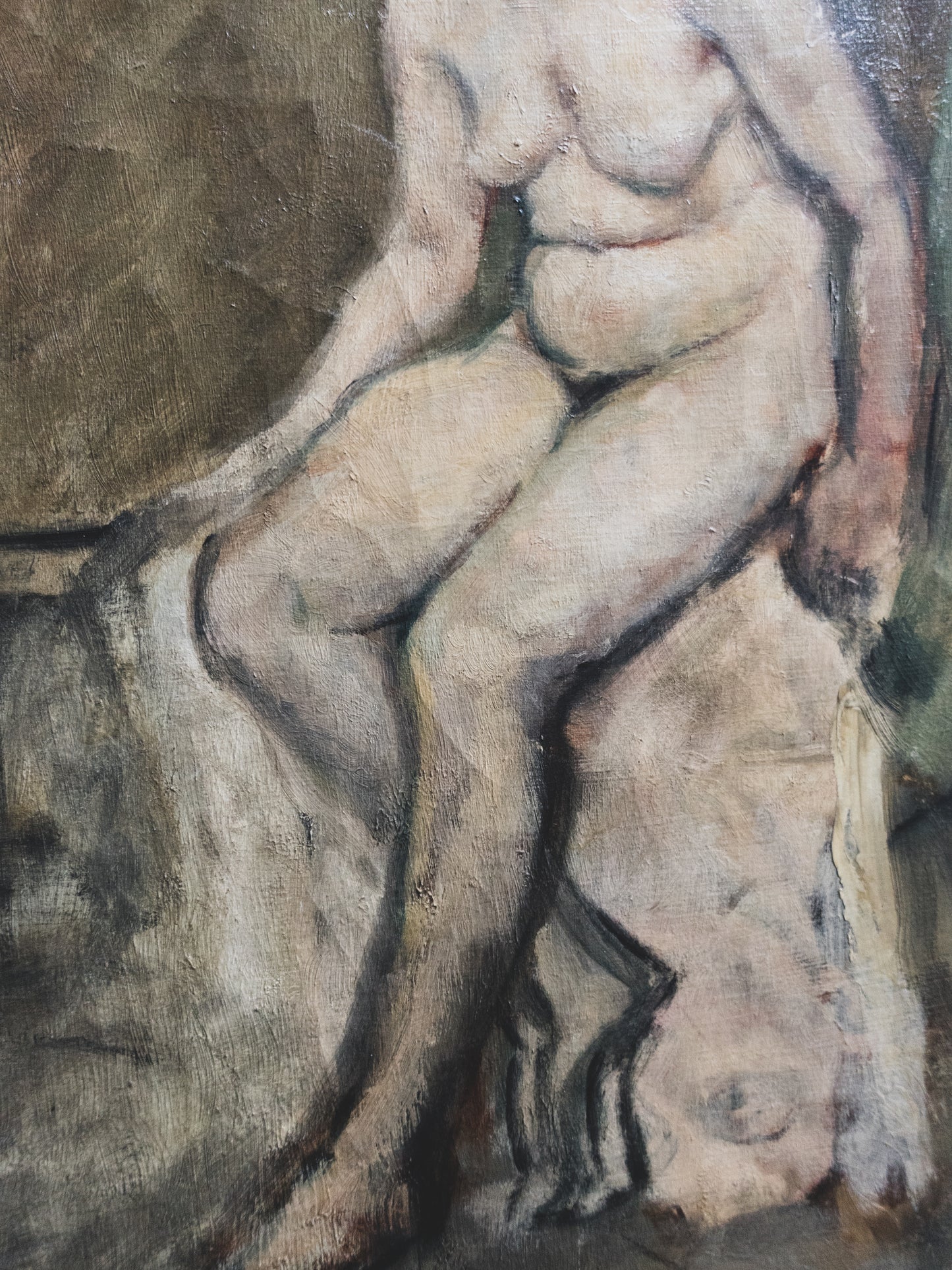 1940's Nude Study Oil Painting