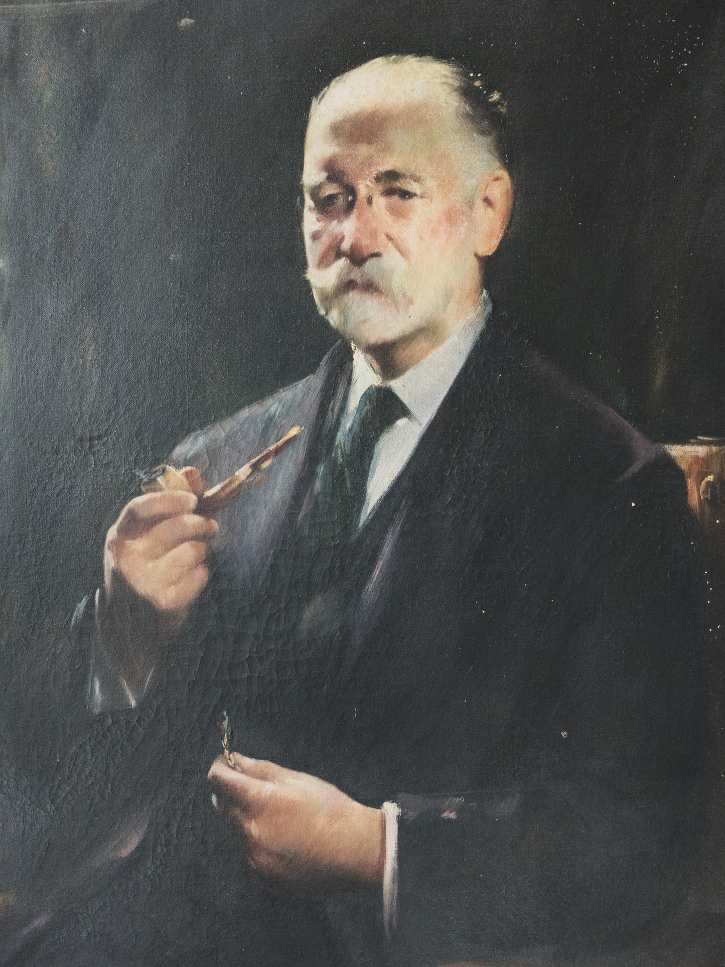 Early 20 c. Large Portrait - Oil Painting
