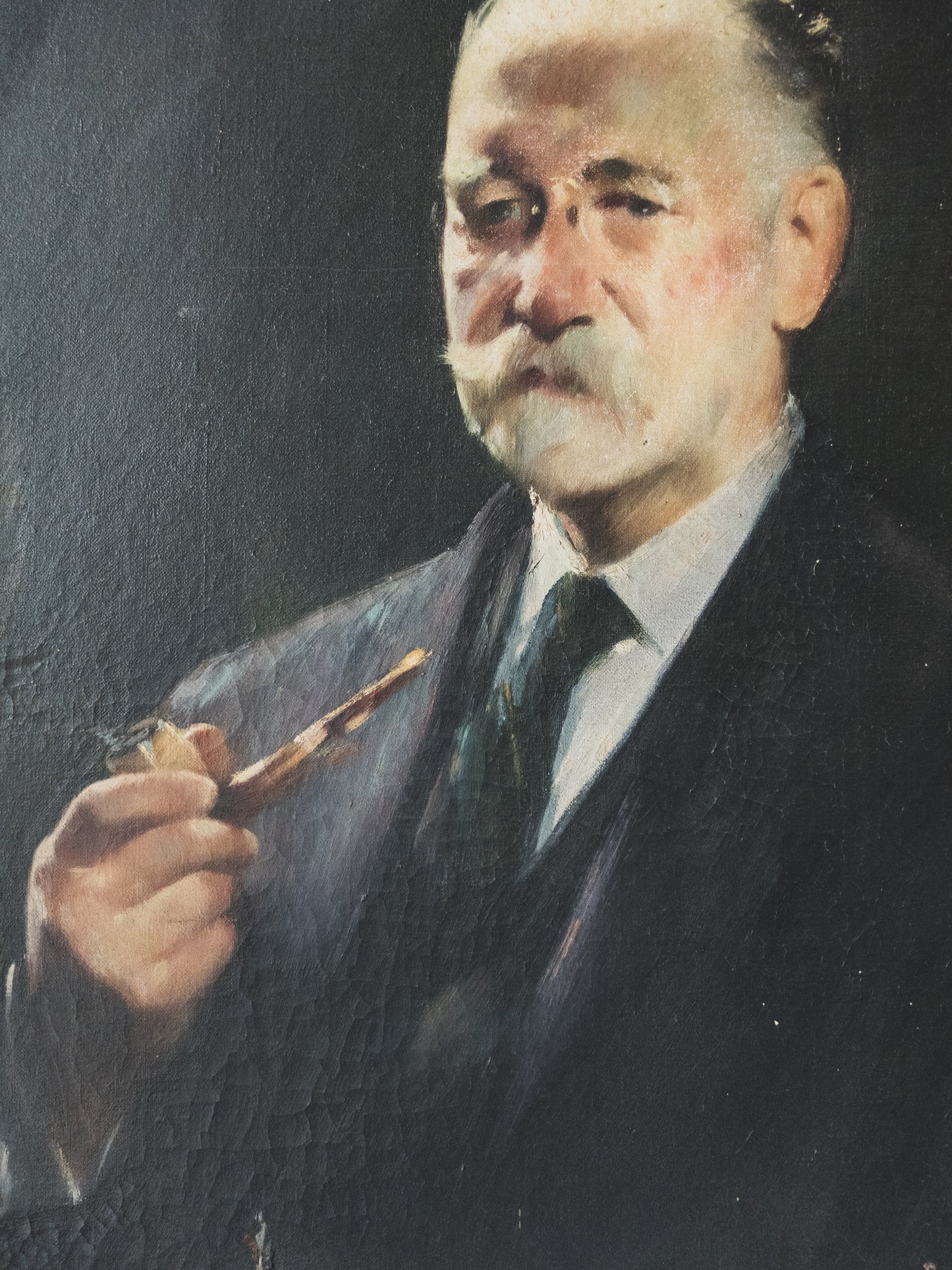 Early 20 c. Large Portrait - Oil Painting