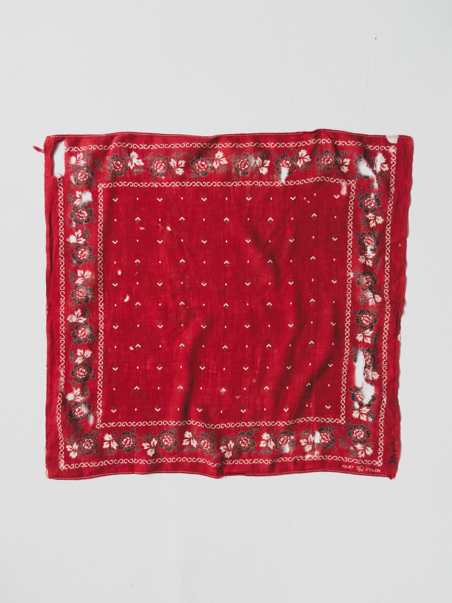 1930's Heavily Worn Bandana