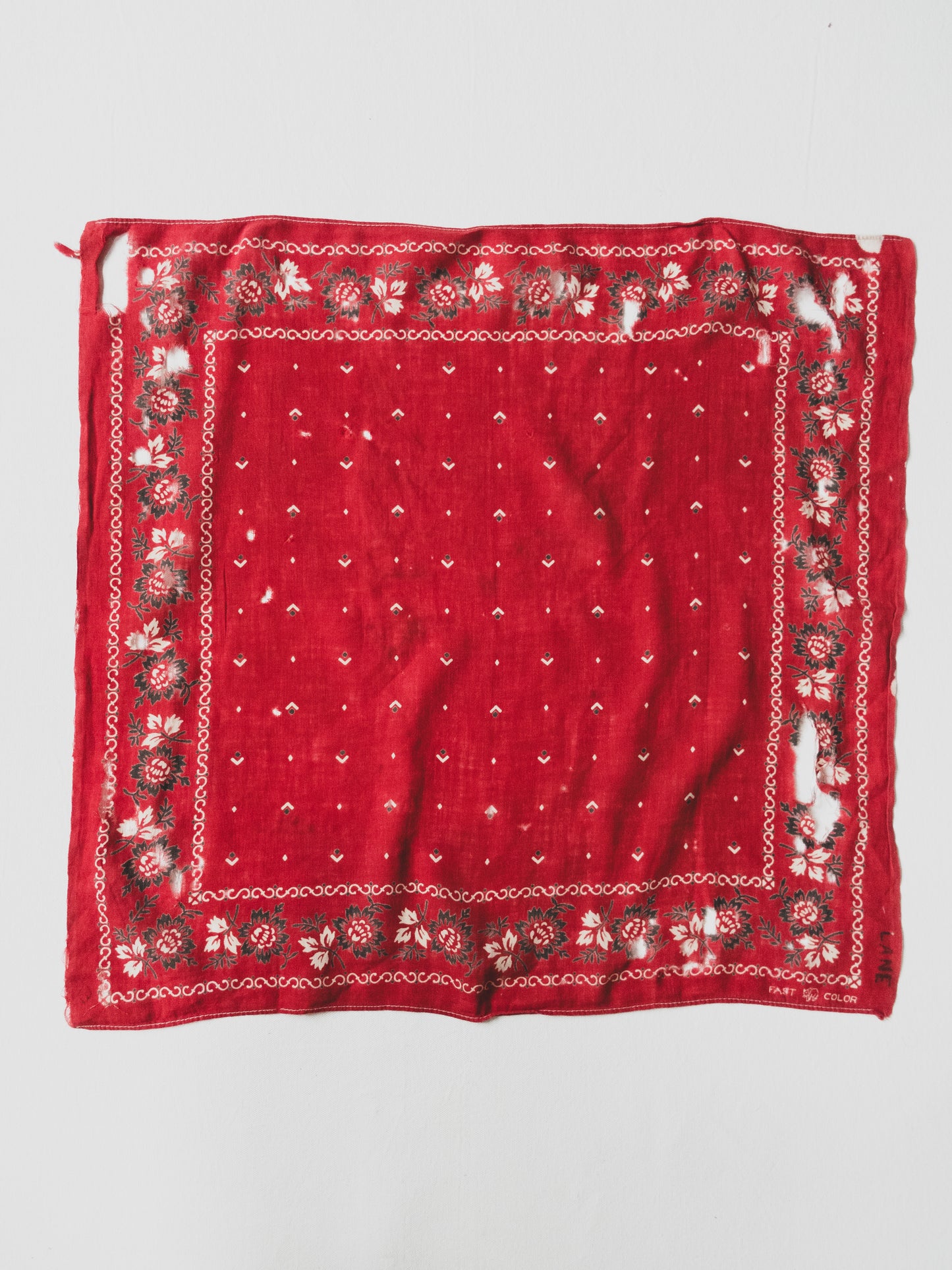 1930's Heavily Worn Bandana