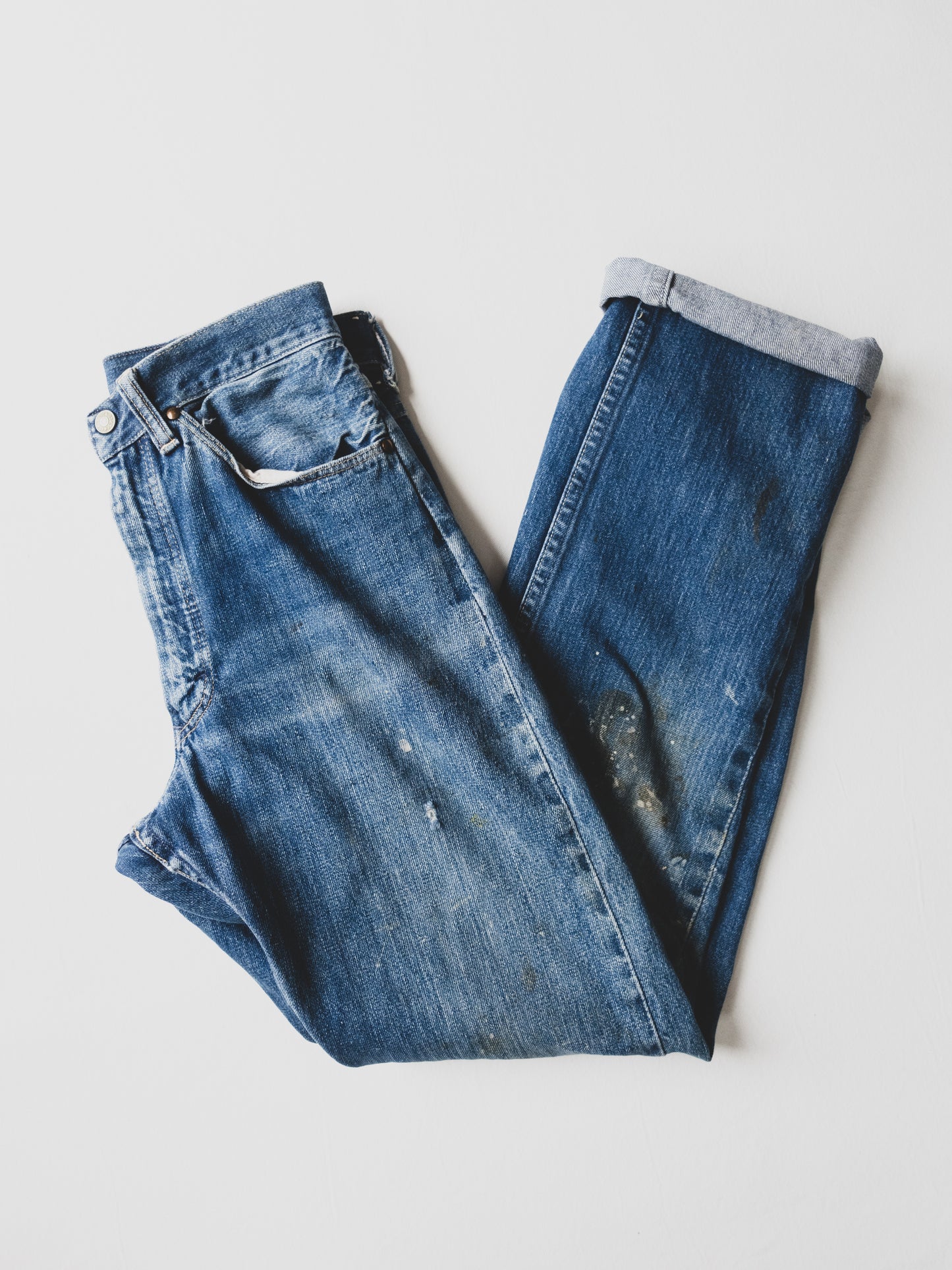 1950's Paint Splattered Cowboy Jeans - 29x33