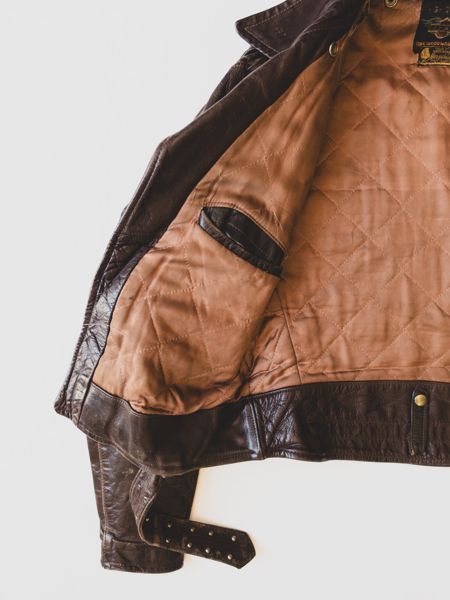1950's Harley Davidson Horsehide Leather Jacket - M
