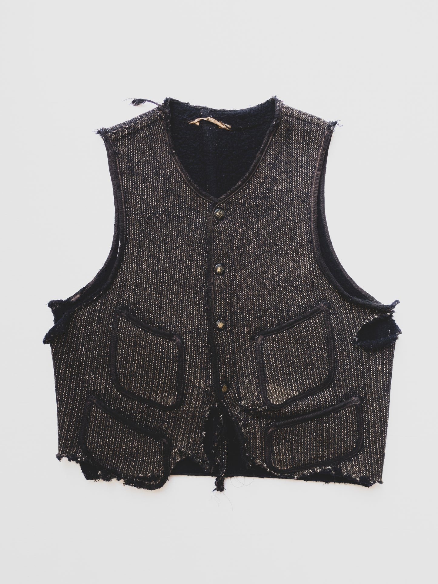 1950's Thrashed Browns Beach Vest - S