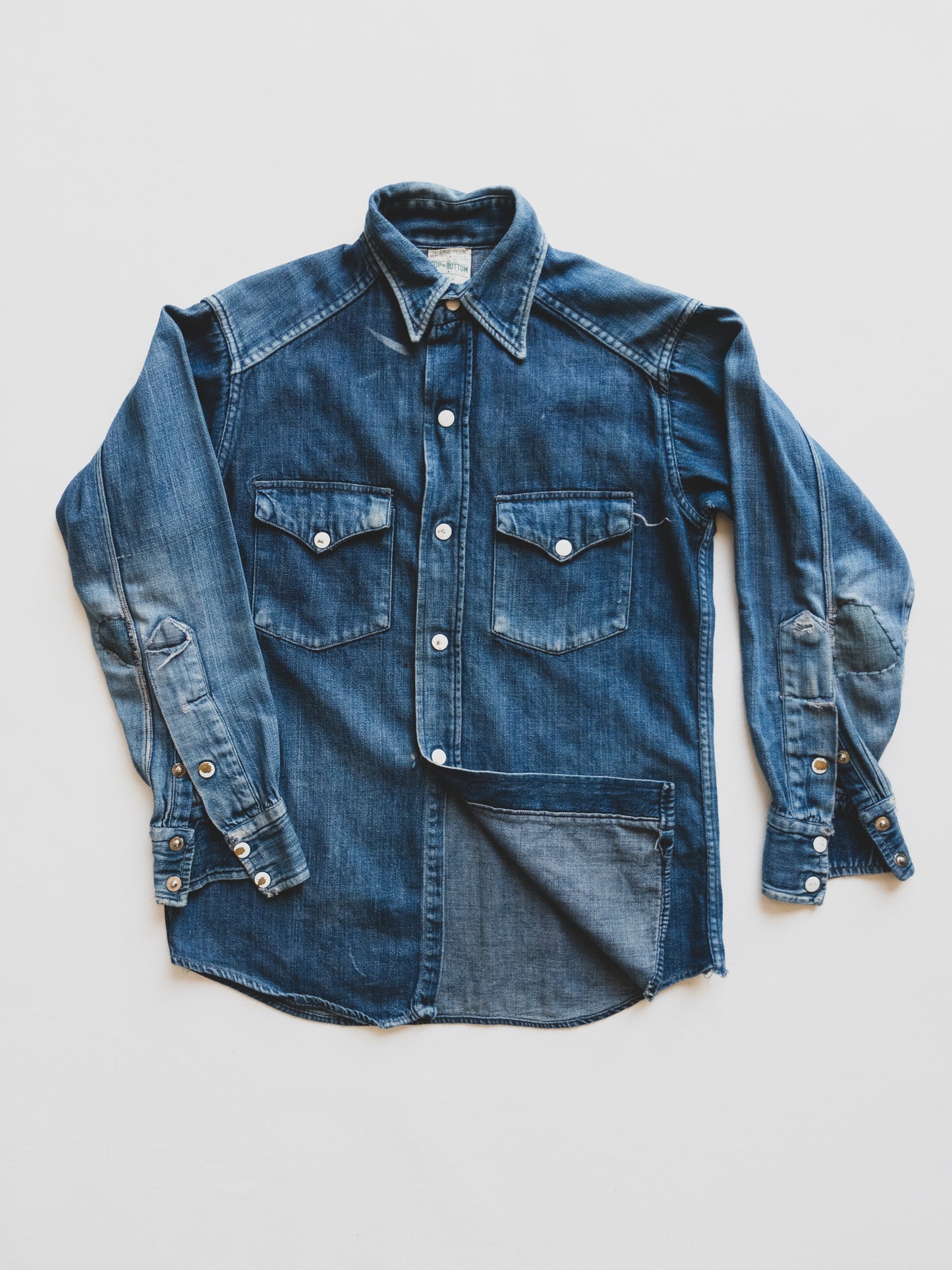 1940's Women's Denim Western Shirt - XS