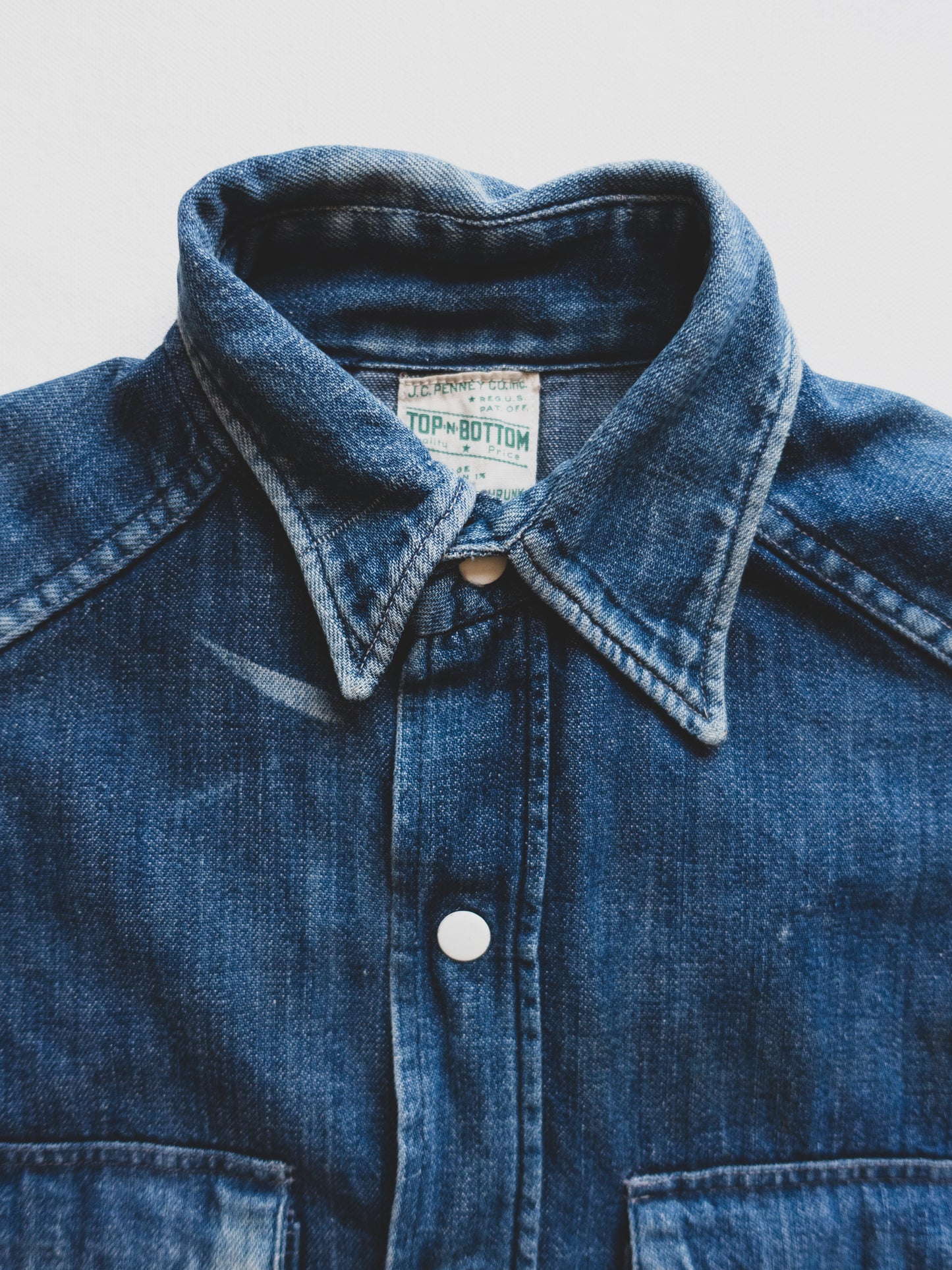 1940's Women's Denim Western Shirt - XS