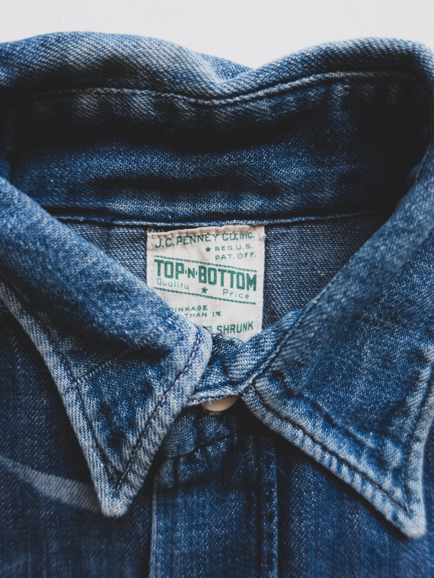 1940's Women's Denim Western Shirt - XS