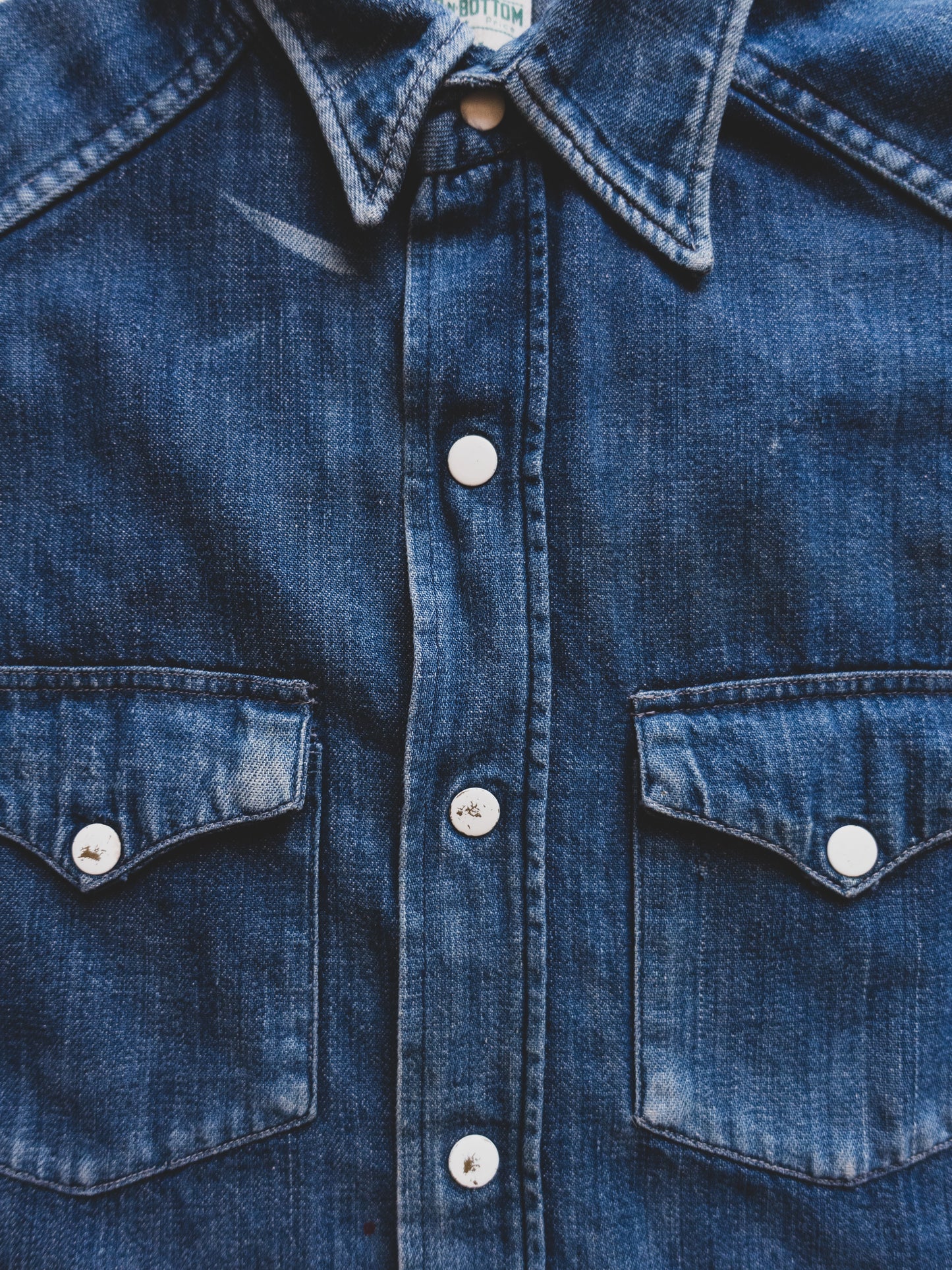 1940's Women's Denim Western Shirt - XS