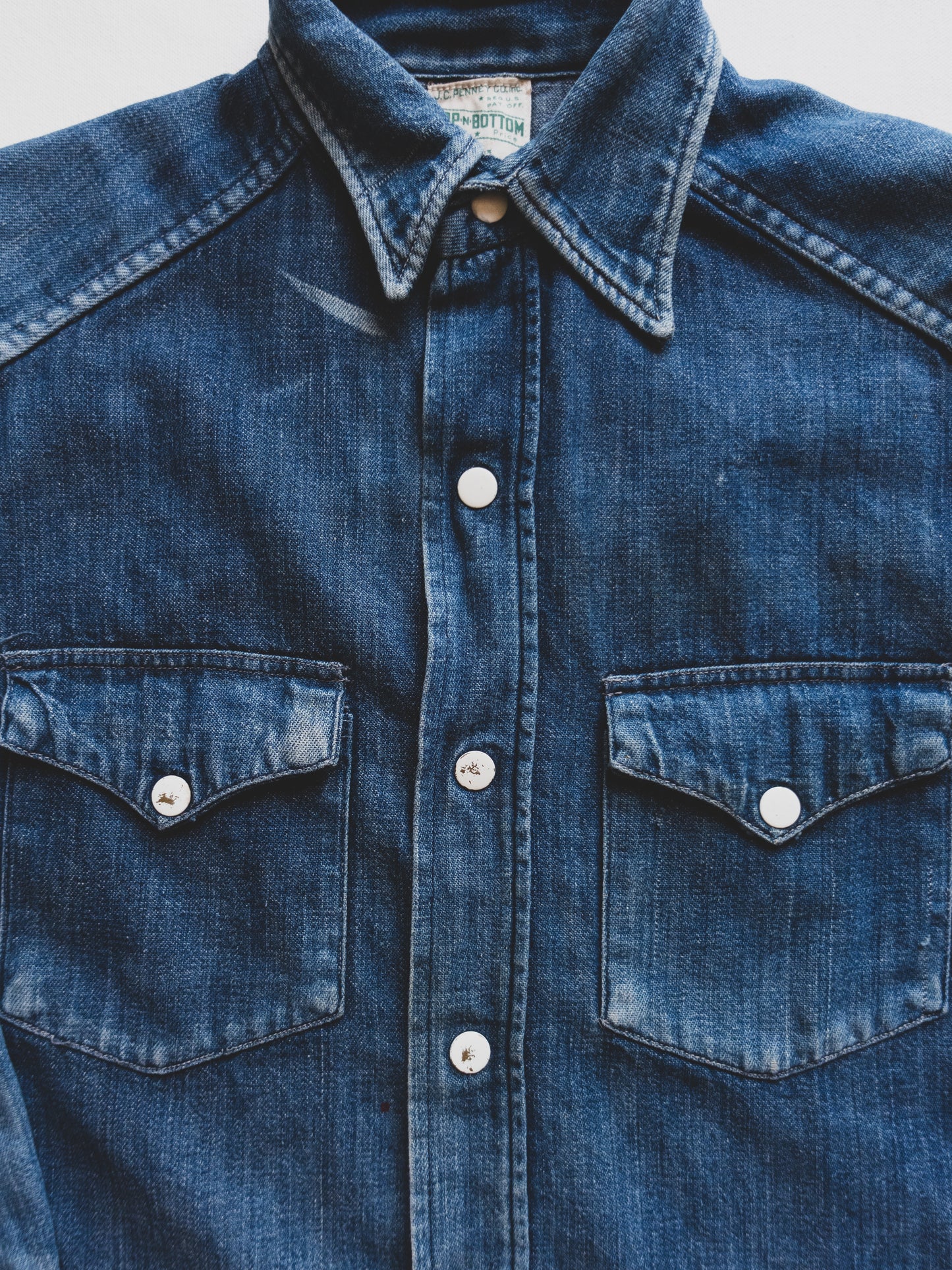 1940's Women's Denim Western Shirt - XS