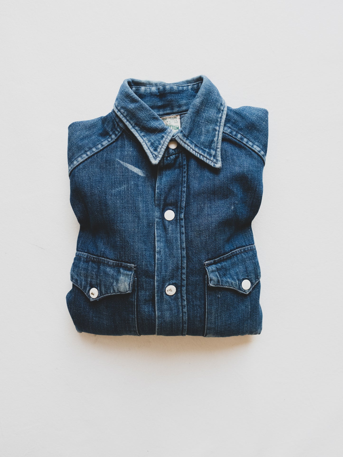 1940's Women's Denim Western Shirt - XS