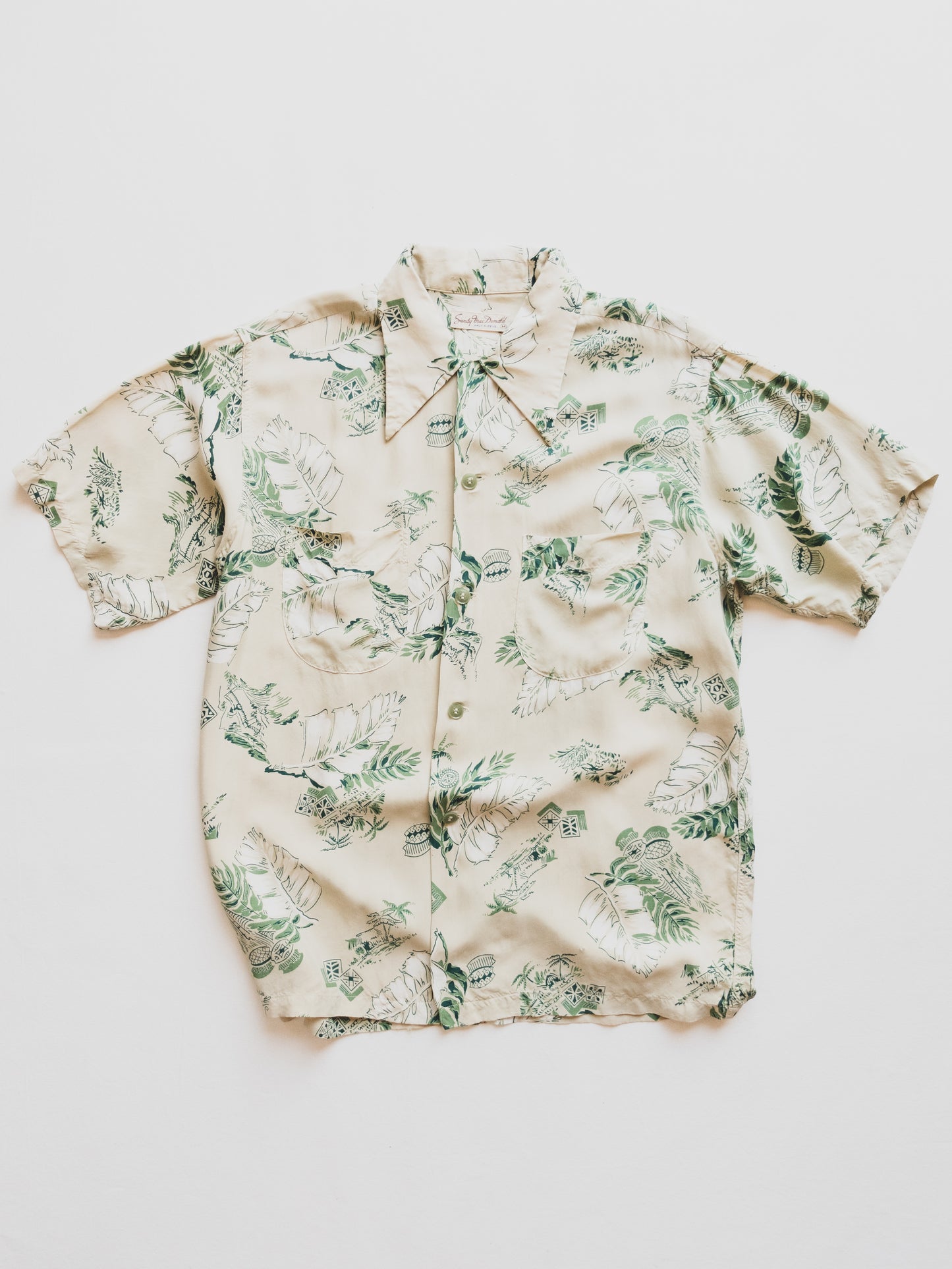 1940's Hawaiian Shirt - M