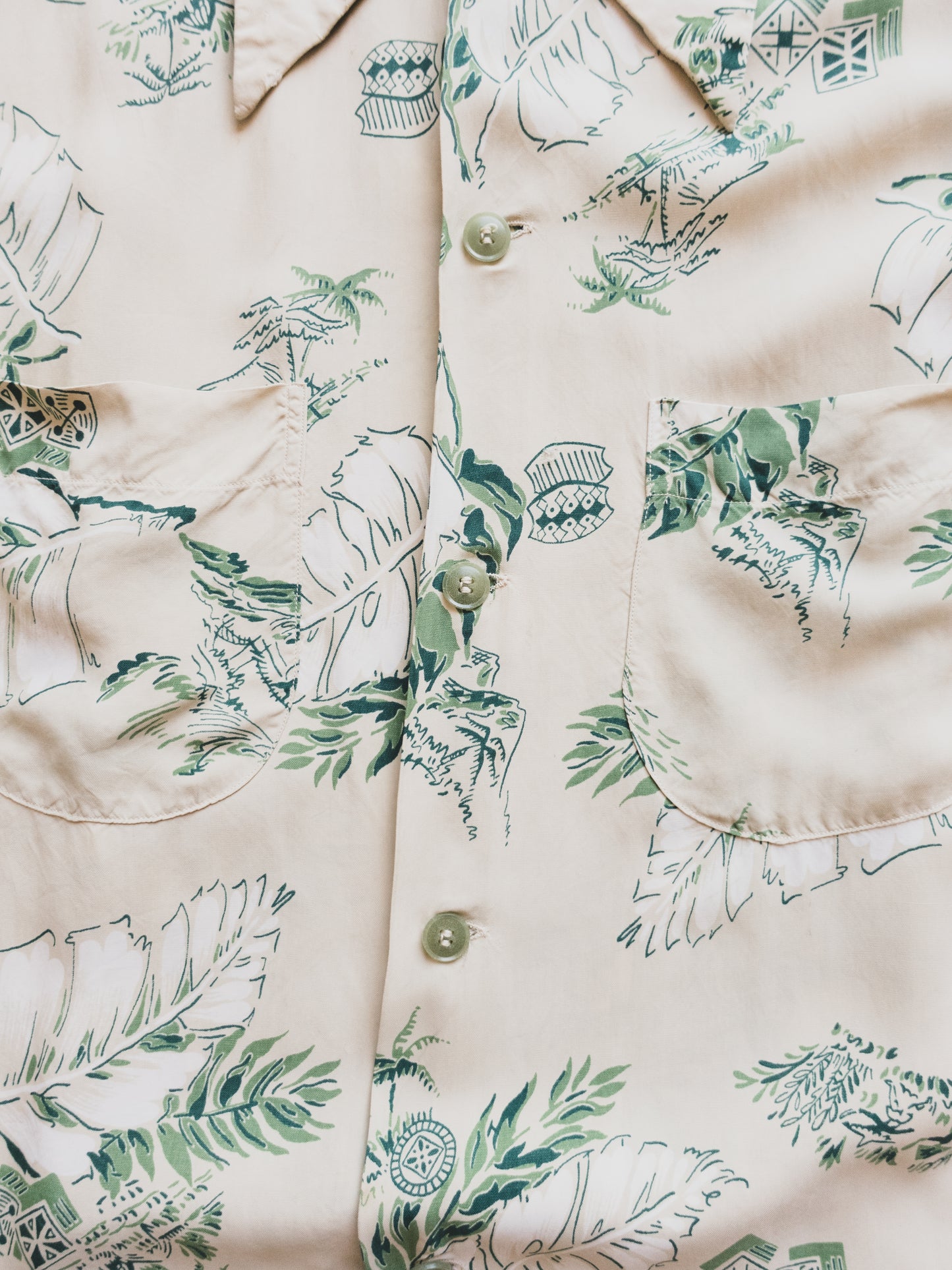 1940's Hawaiian Shirt - M