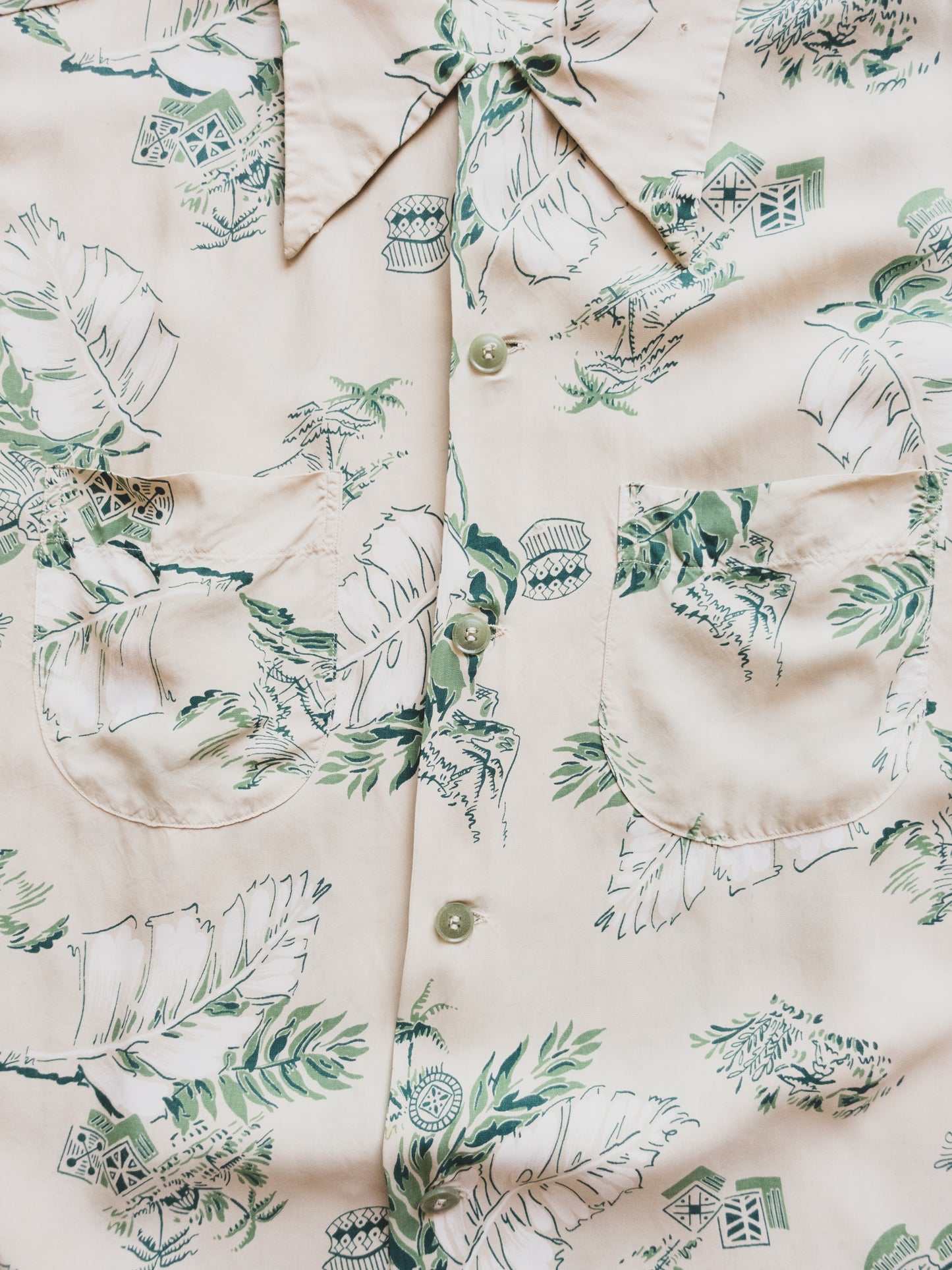 1940's Hawaiian Shirt - M