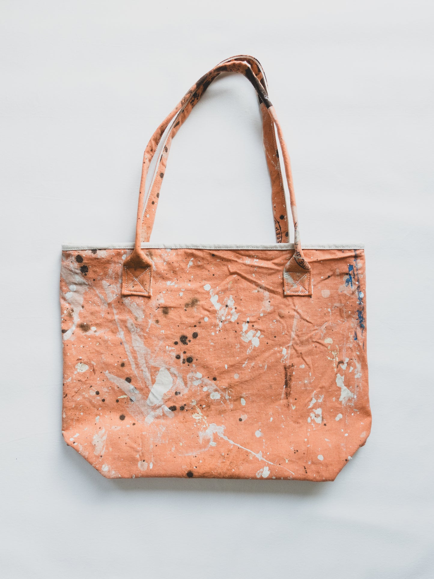 Paint Splattered Boat Tote 007
