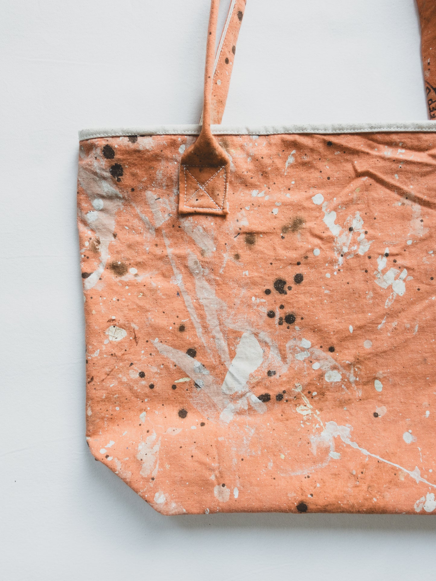 Paint Splattered Boat Tote 007