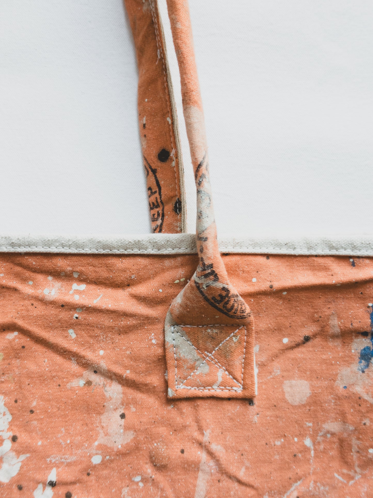 Paint Splattered Boat Tote 007
