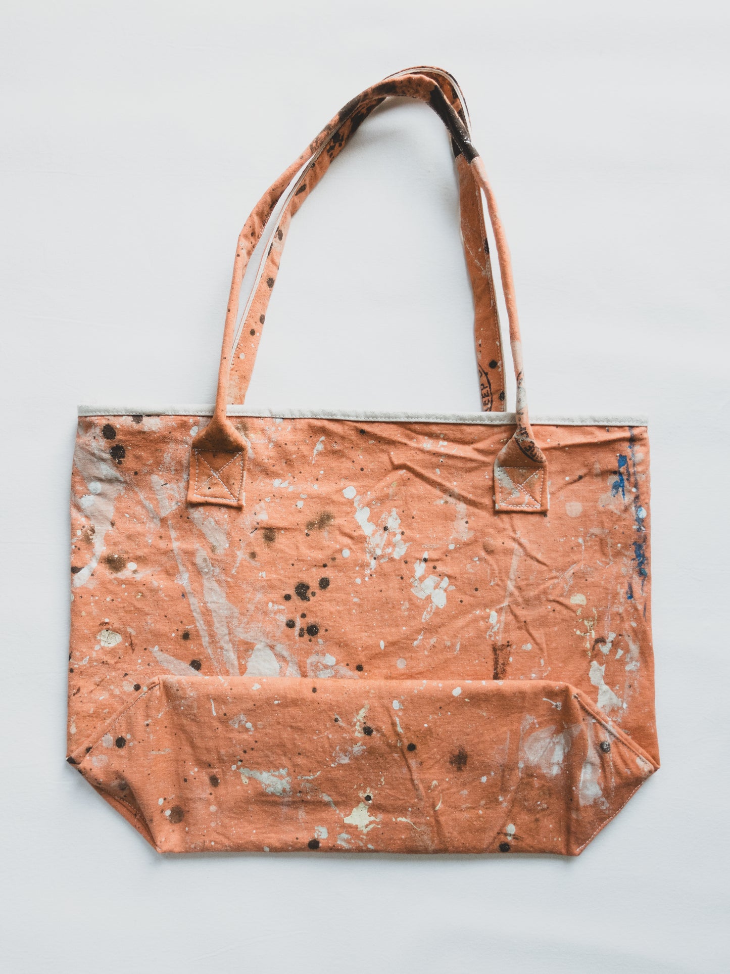 Paint Splattered Boat Tote 007