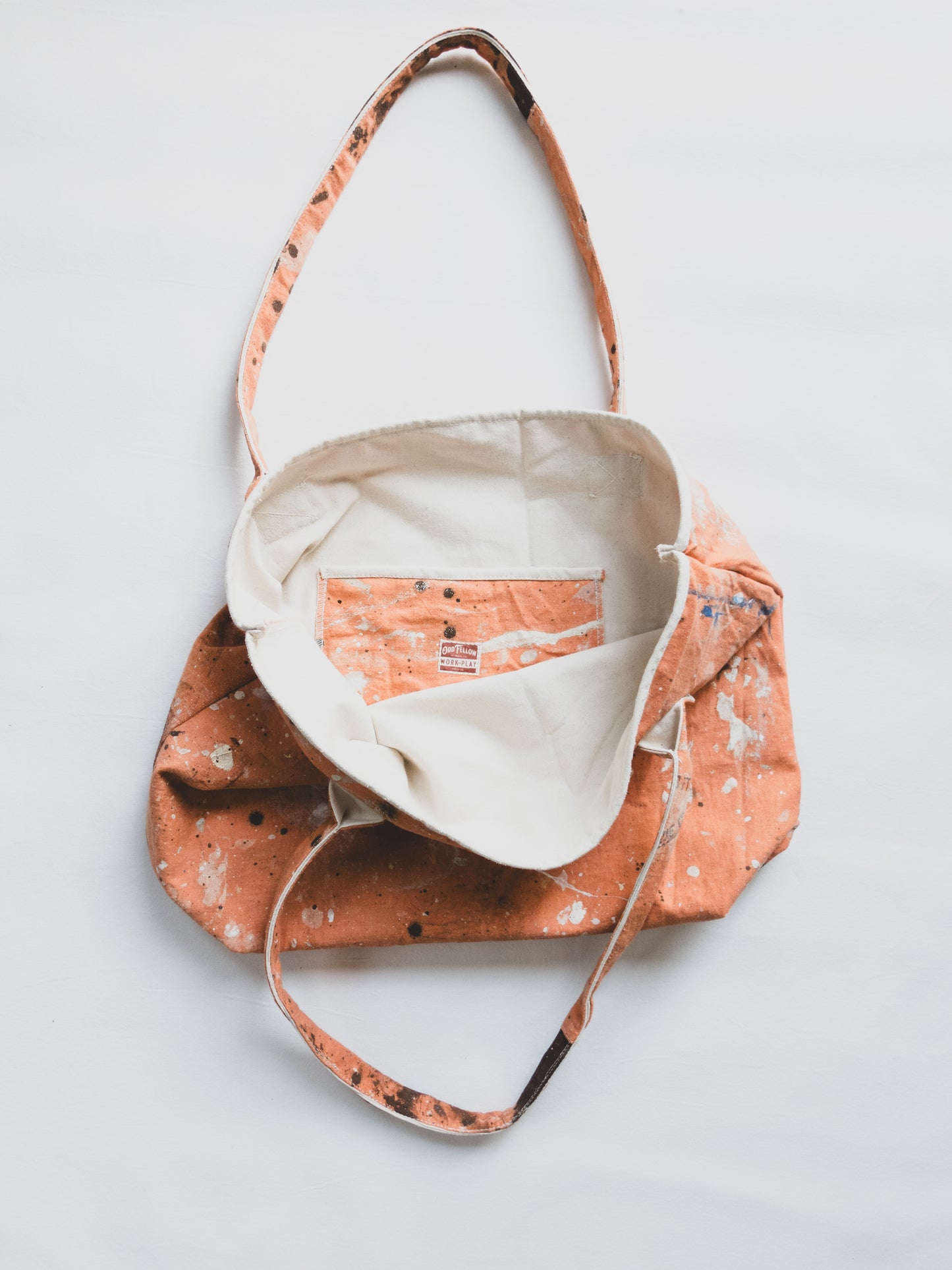 Paint Splattered Boat Tote 007