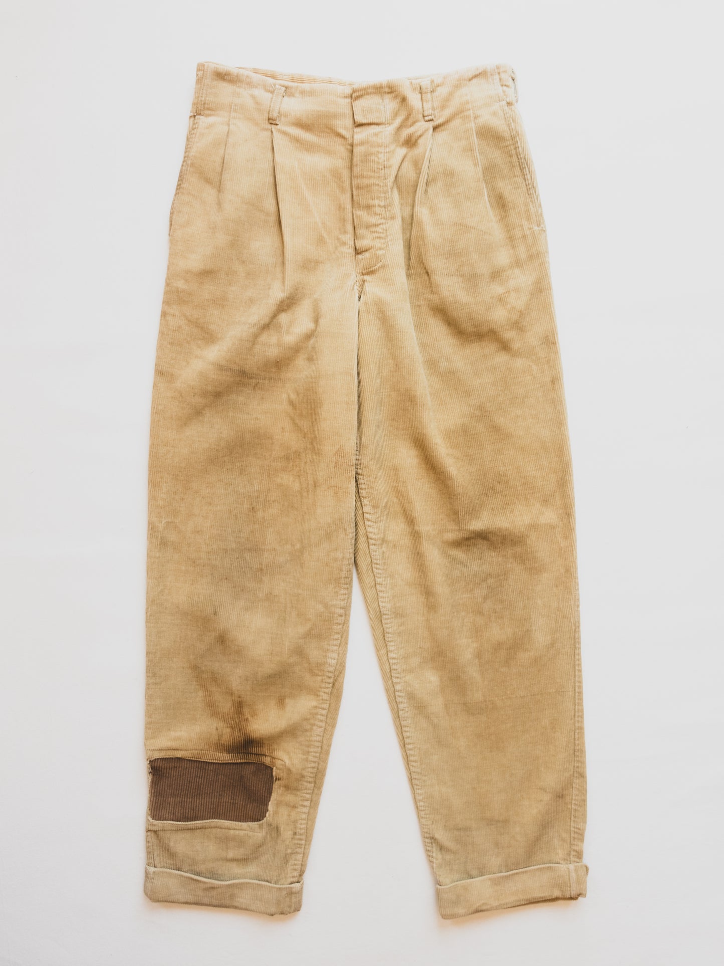 1940's Faded Corduroy Pants - 31x29