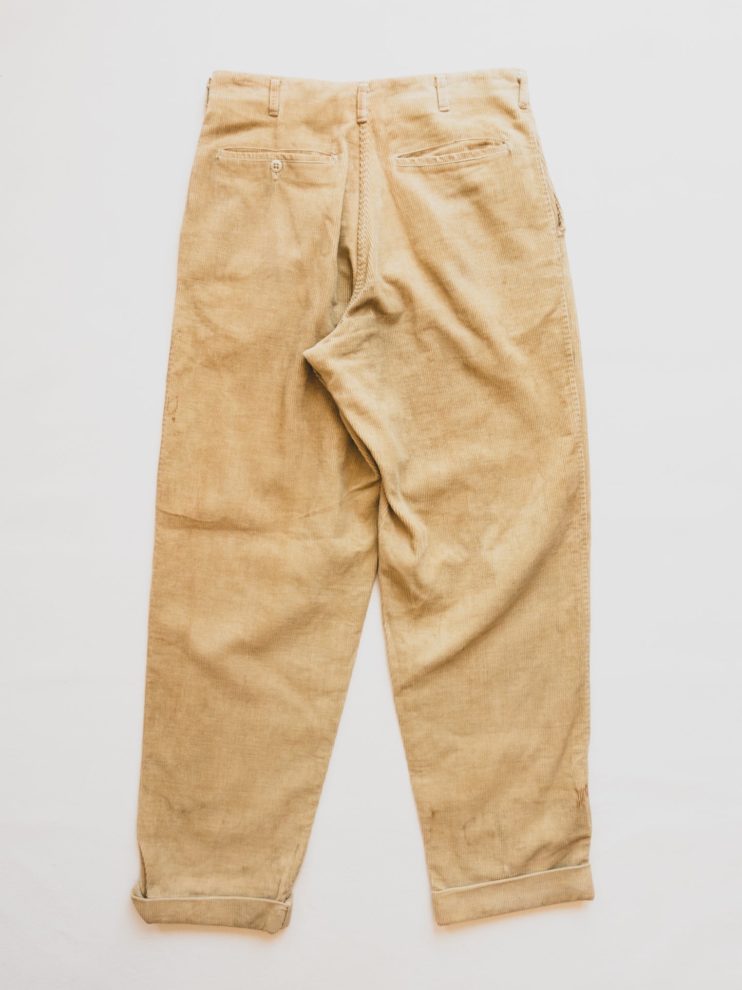 1940's Faded Corduroy Pants - 31x29