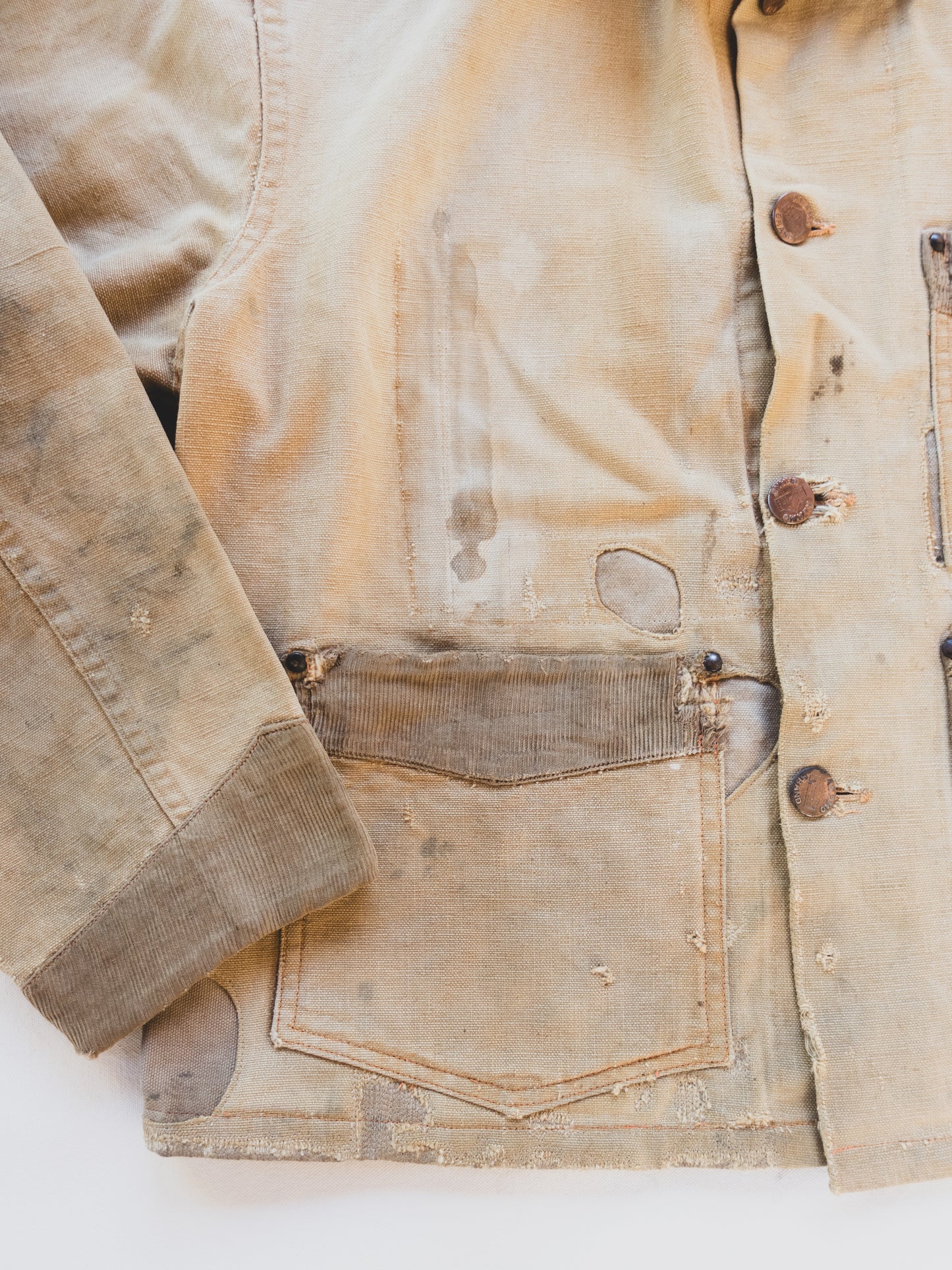 1930's Rare Canvas Brush Jacket - M/L