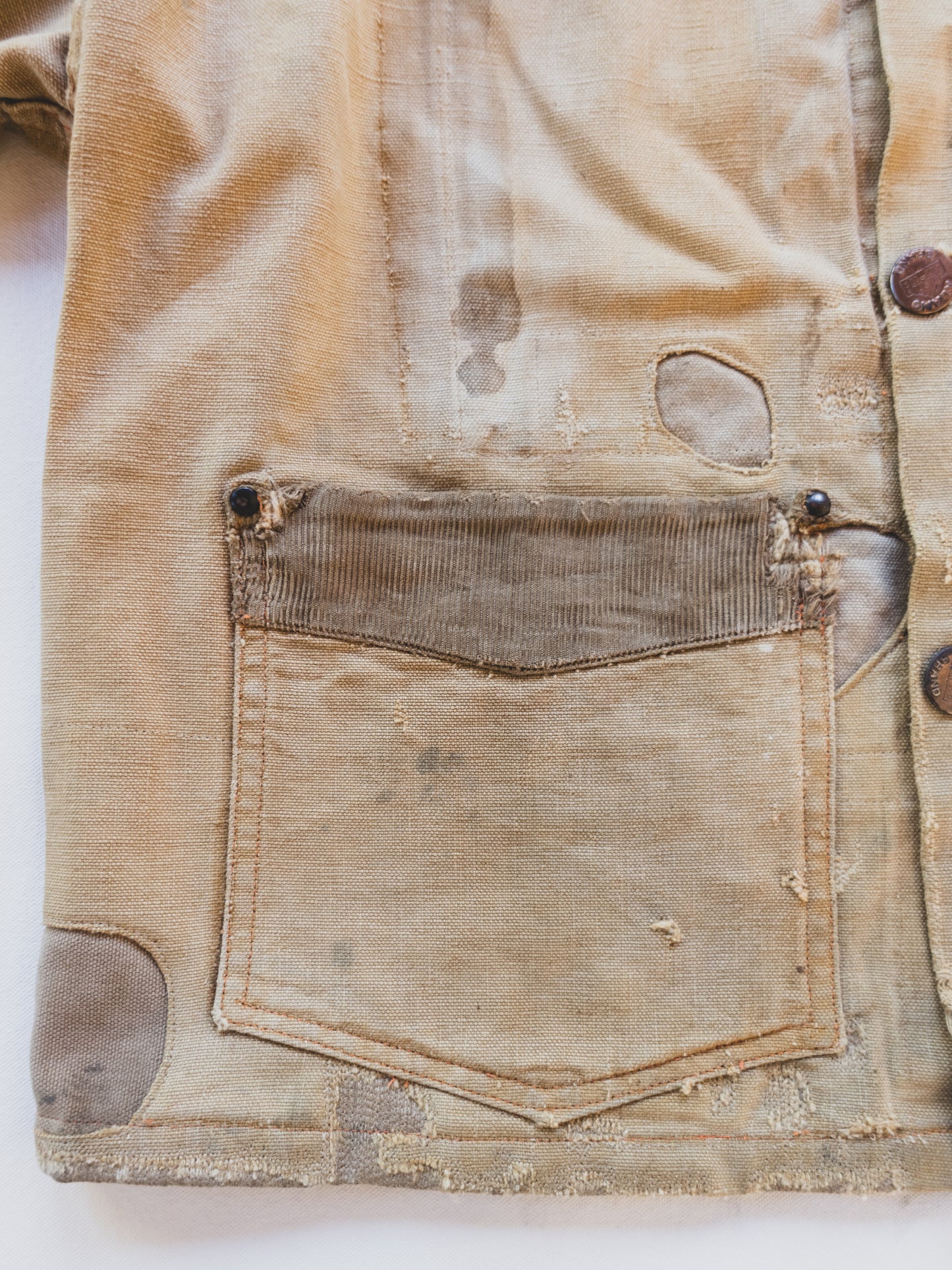 1930's Rare Canvas Brush Jacket - M/L