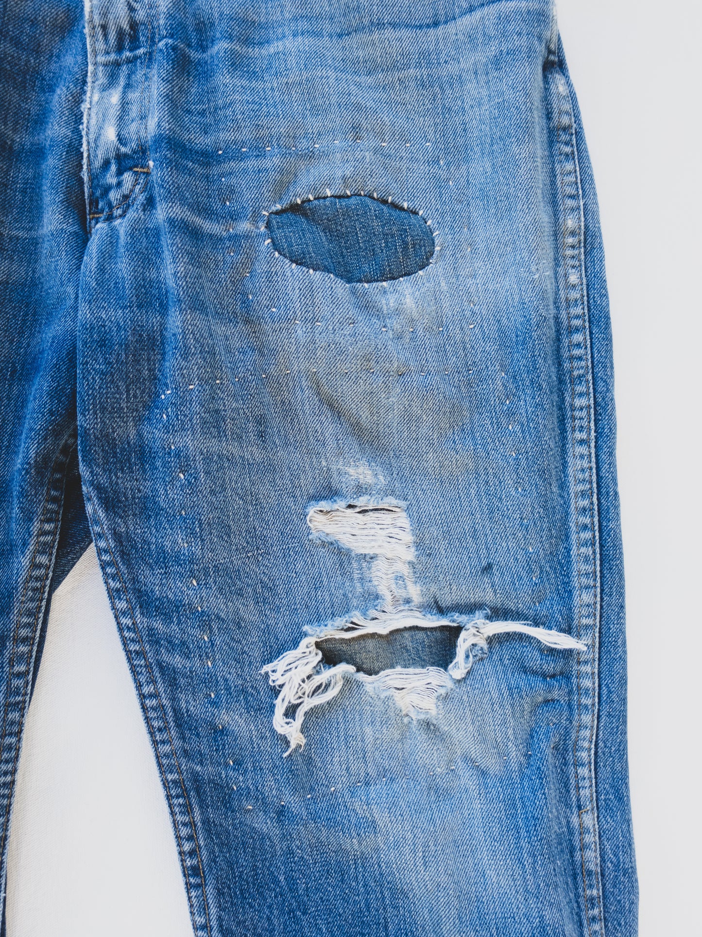 1960's Patched Cowboy Jeans - 34x30
