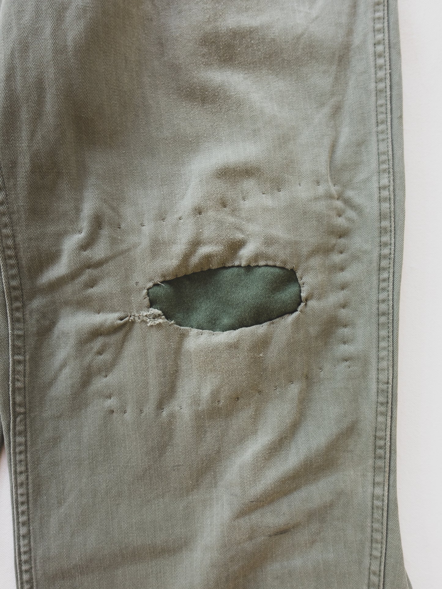 1940's Patched HBT Pants - 31x28