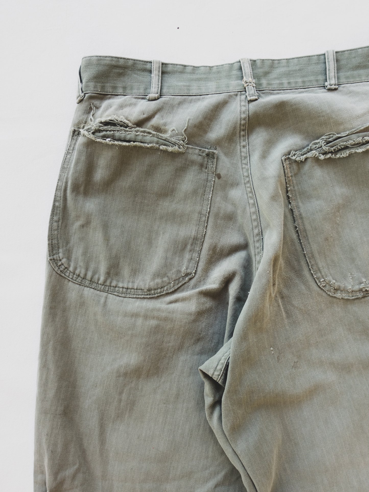1940's Patched HBT Pants - 31x28