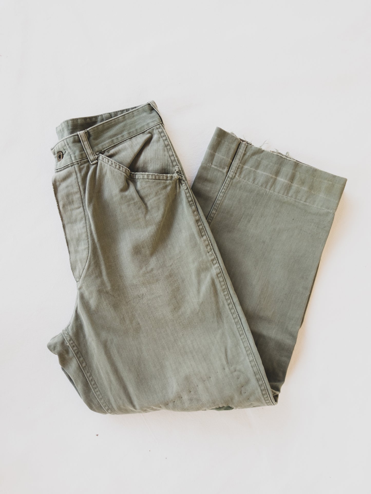 1940's Patched HBT Pants - 31x28