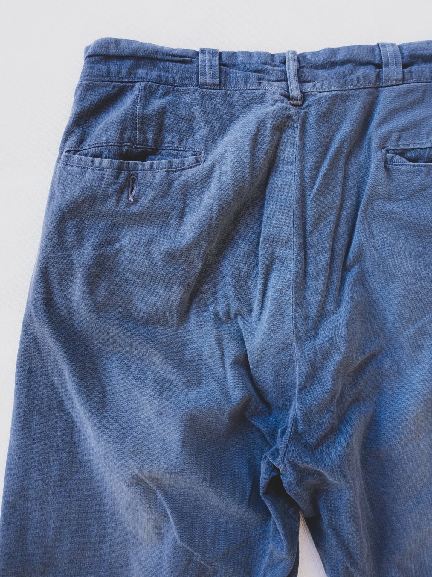 1940's Blue HBT Work Pants - 33x29