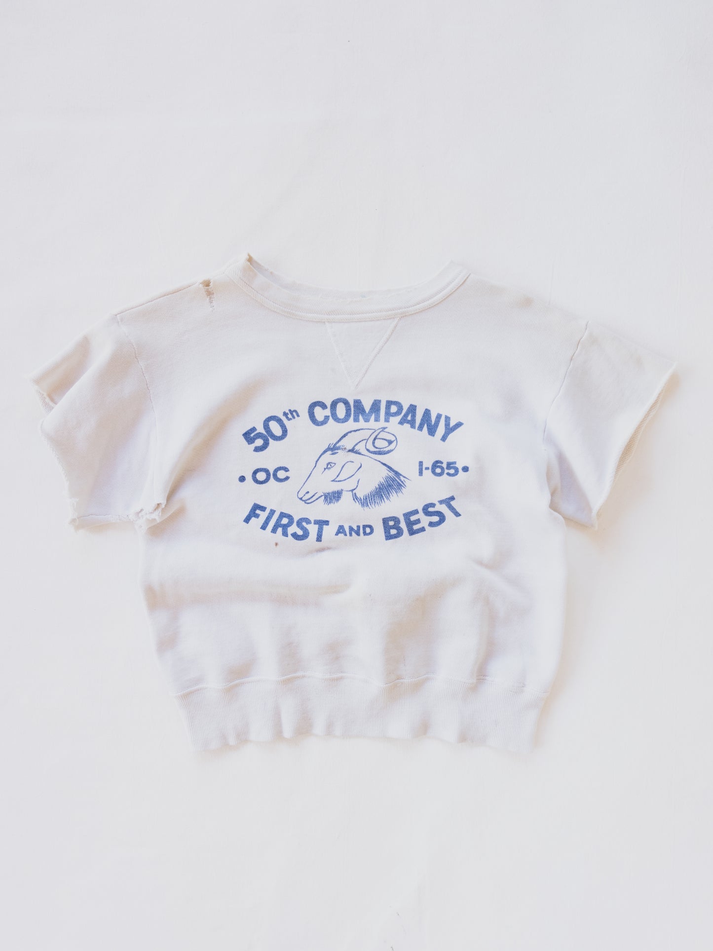 1940's " 50th Company " Cutoff Sweat - S