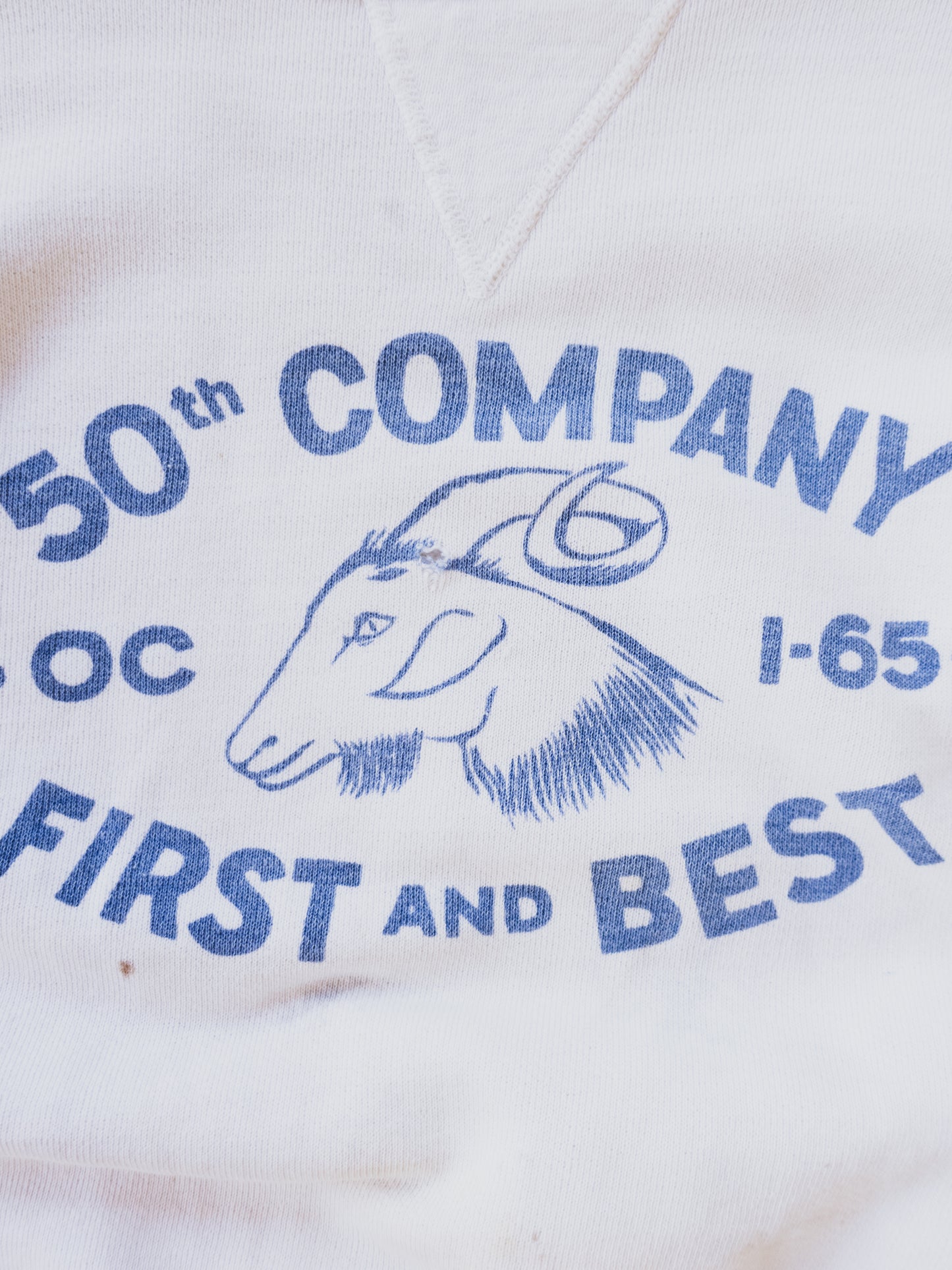 1940's " 50th Company " Cutoff Sweat - S