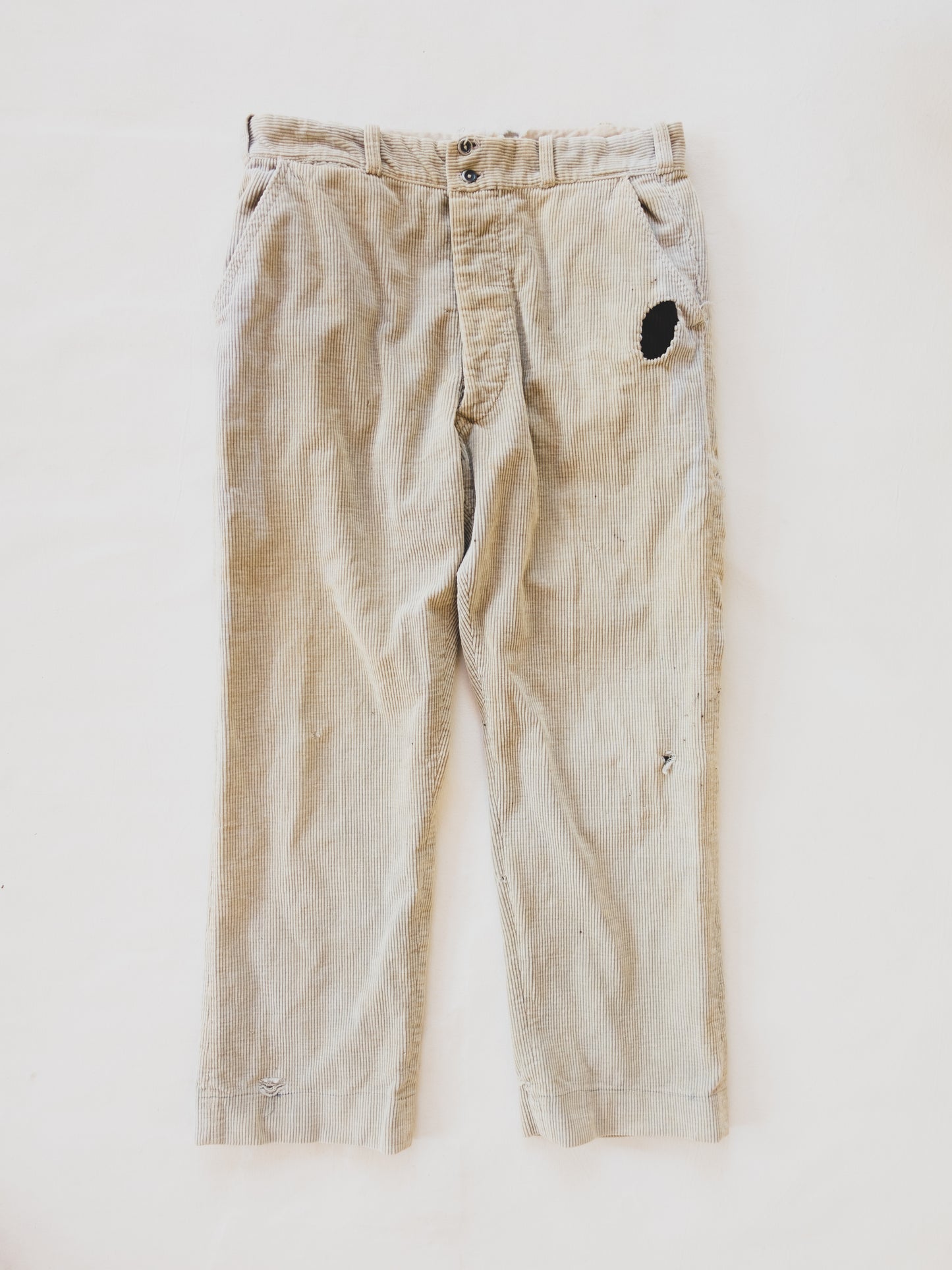1930's Faded Corduroy Pants - 33x28