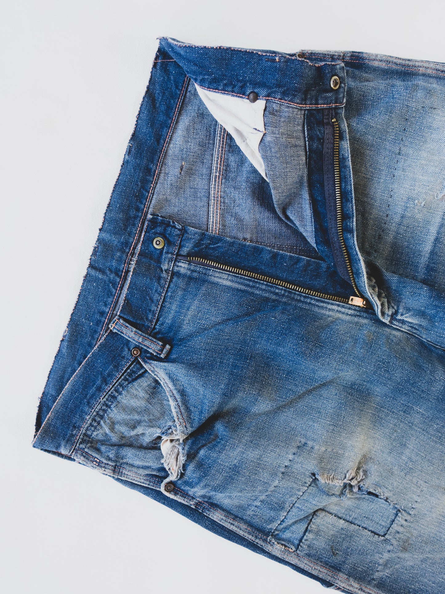 1950's Patched Carpenter Pants - 34x31