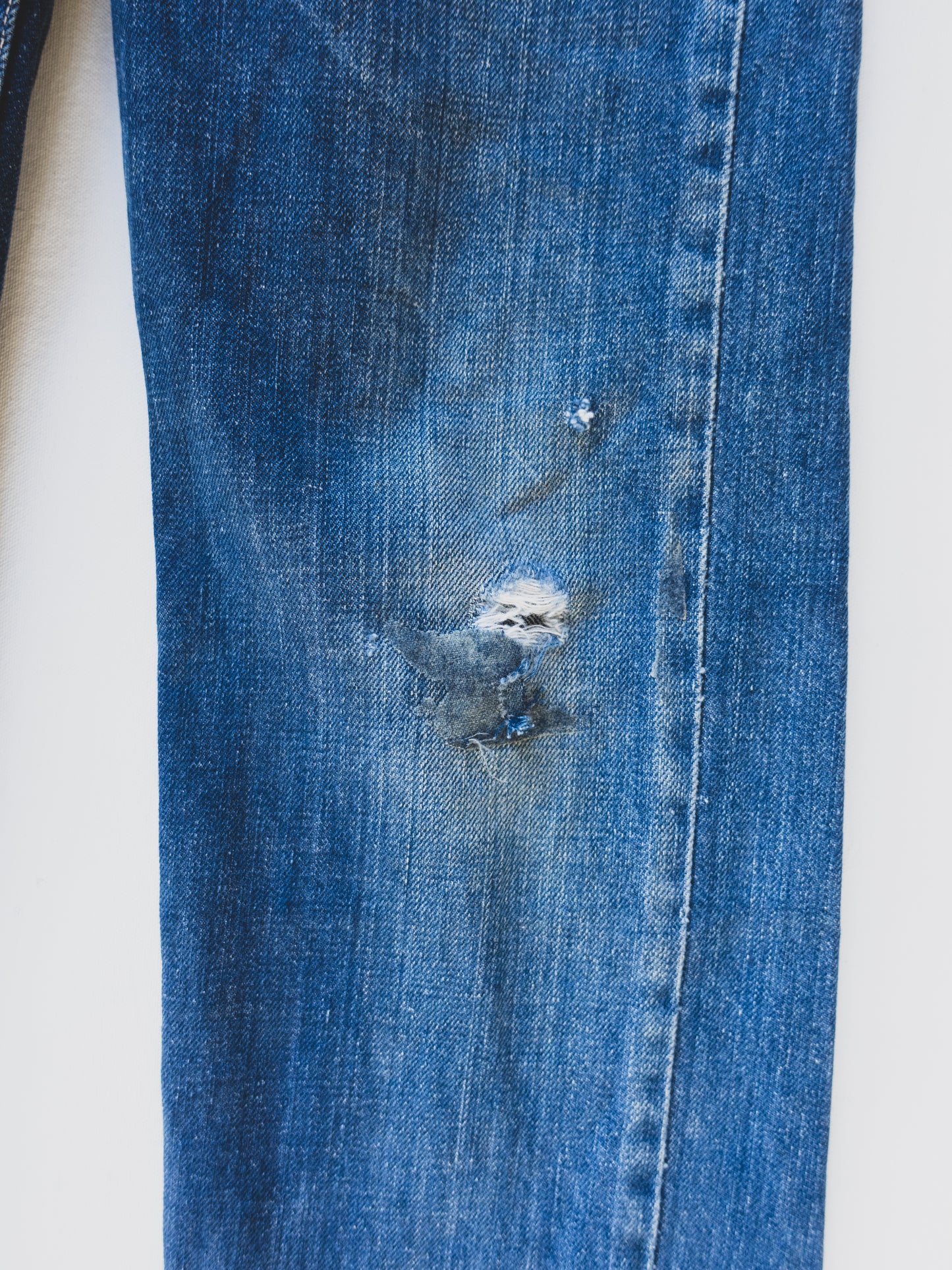 1950's Distressed Cowboy Jeans - 26x30
