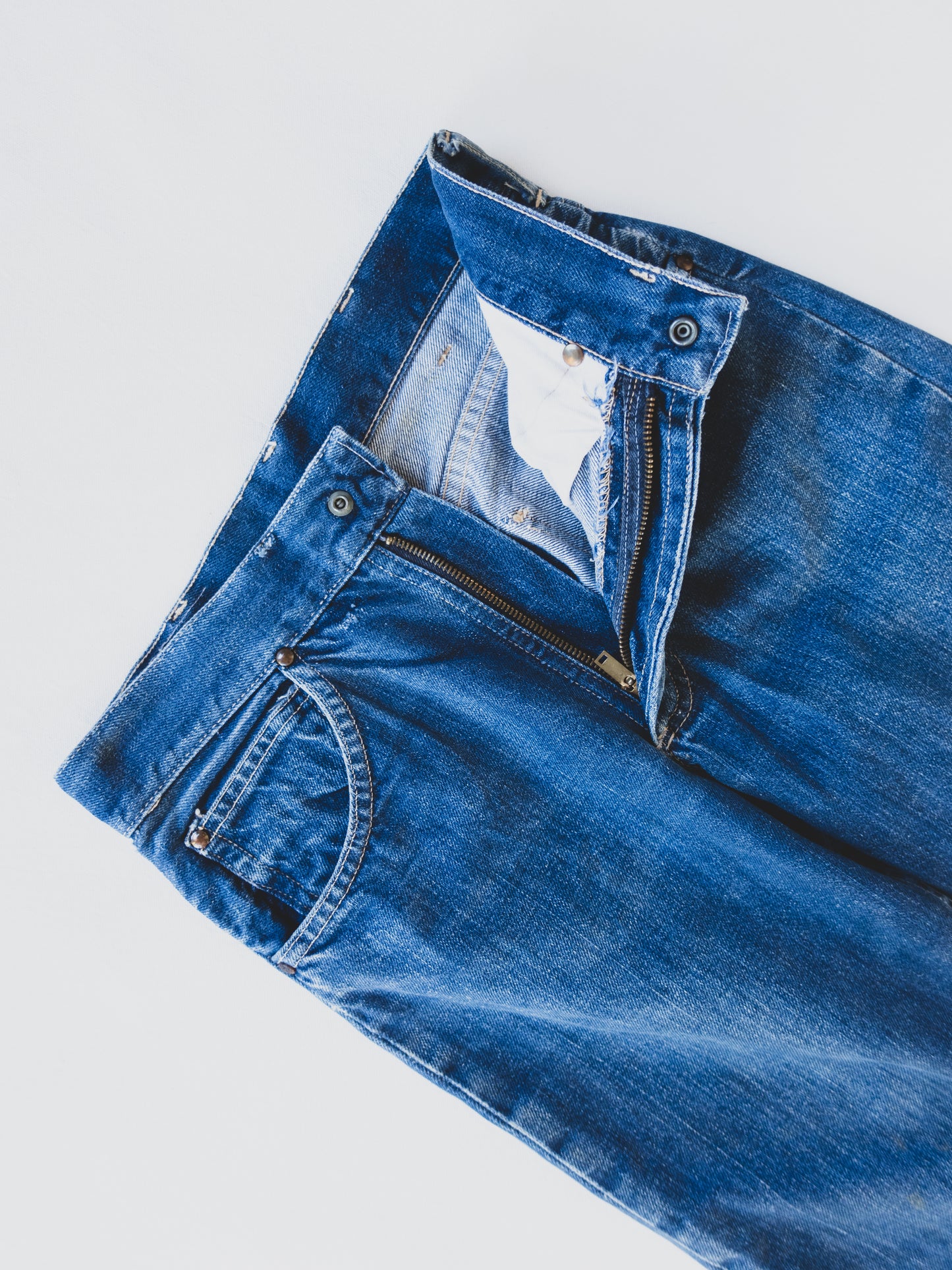 1950's Distressed Cowboy Jeans - 26x30