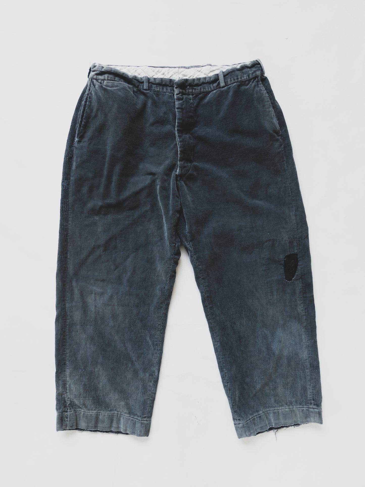 1940's Faded Black Corduroy Pants - 34x26